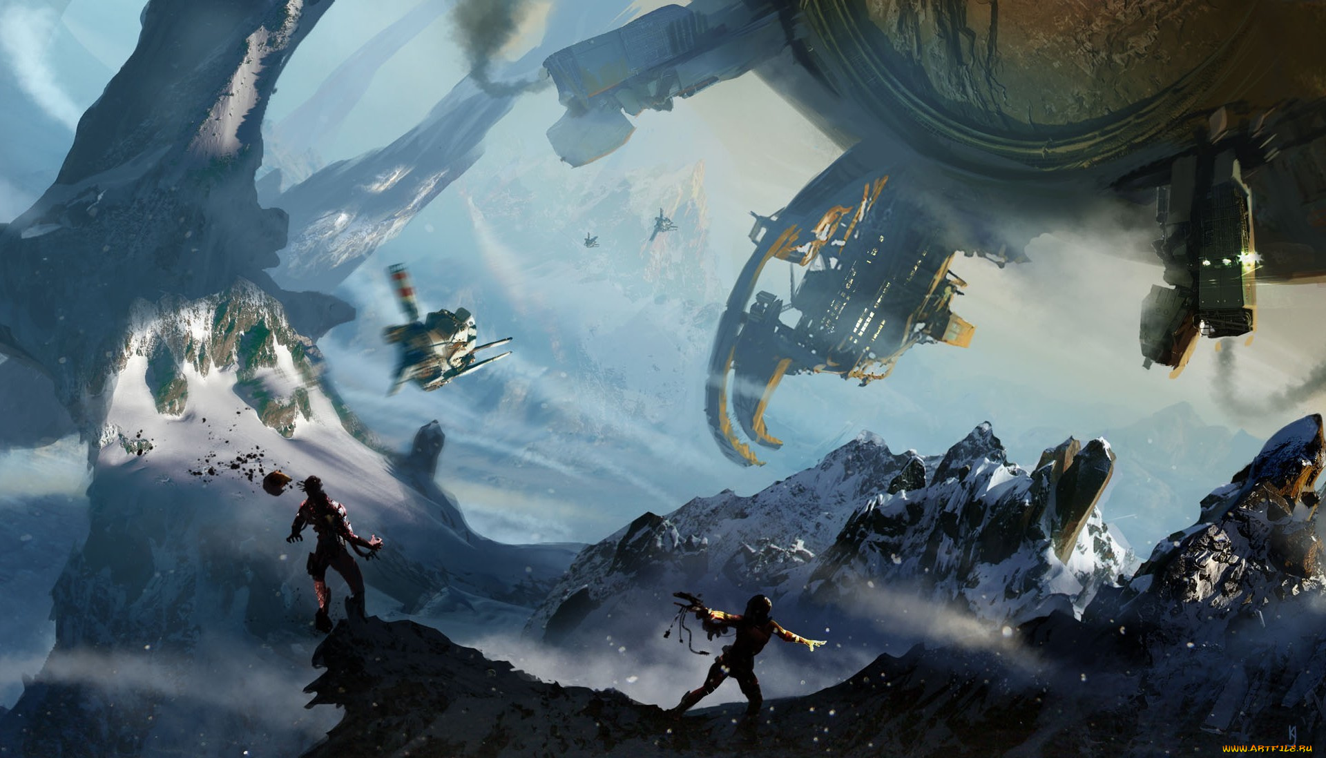 фэнтези, космические, корабли, , звездолеты, , станции, металл, корабль, снег, битва, выстрелы, гры, арт, оружие