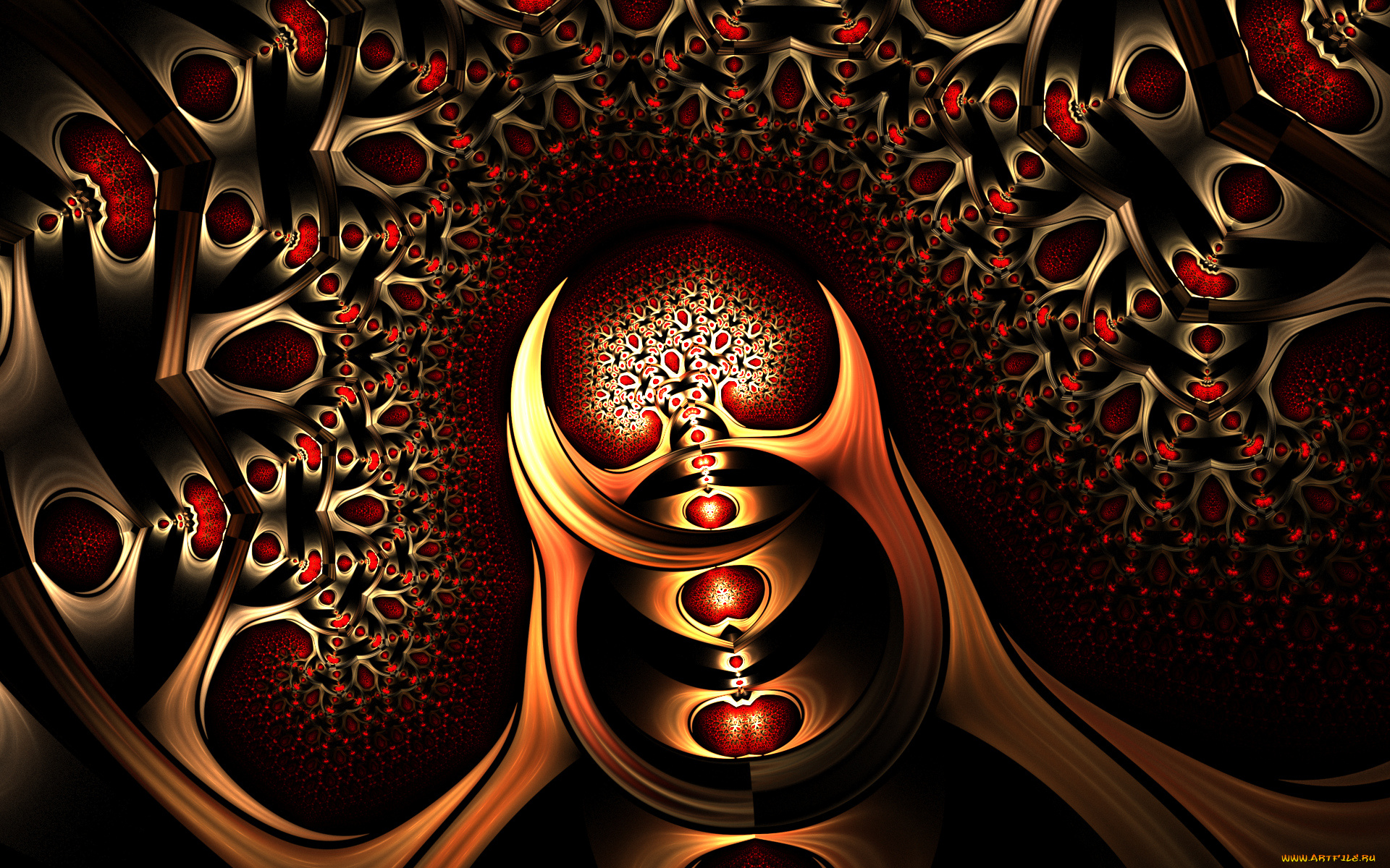 3д, графика, фракталы, , fractal, узор, цвета, фон