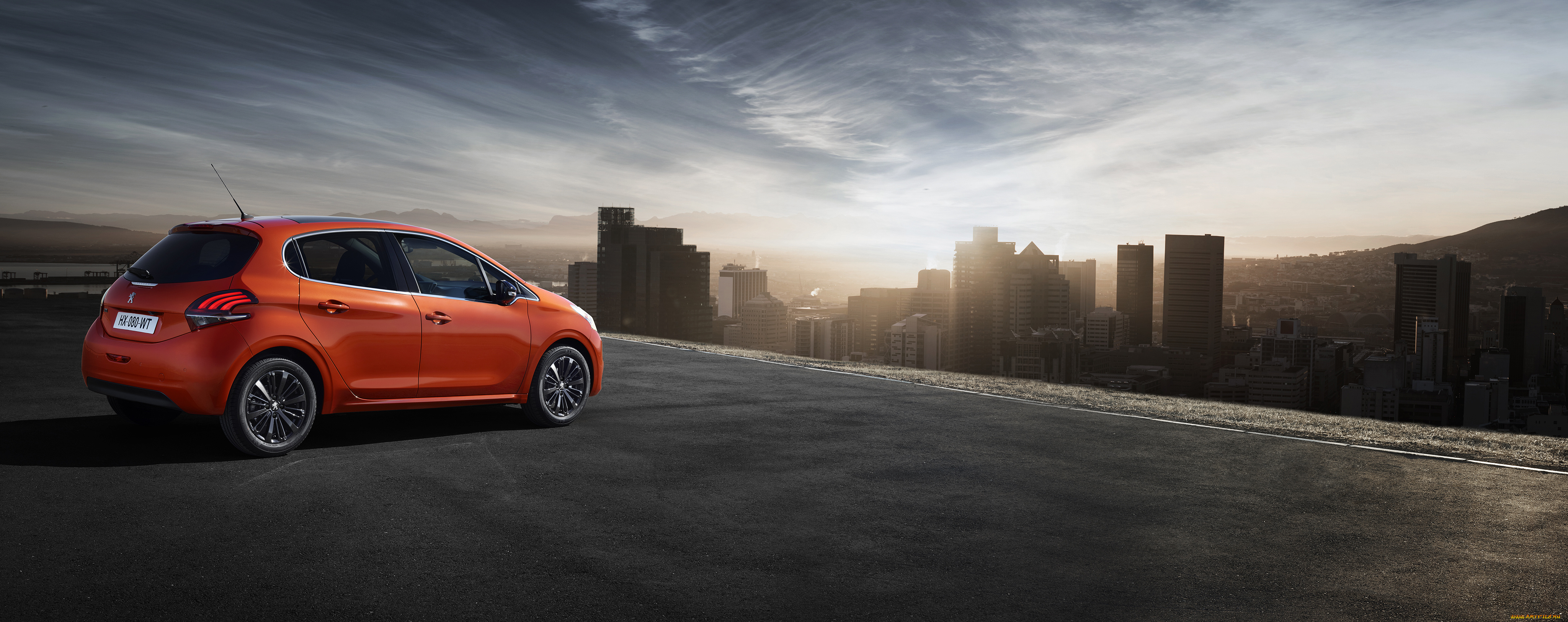 автомобили, peugeot, 2015г, 5-door, 208, красный