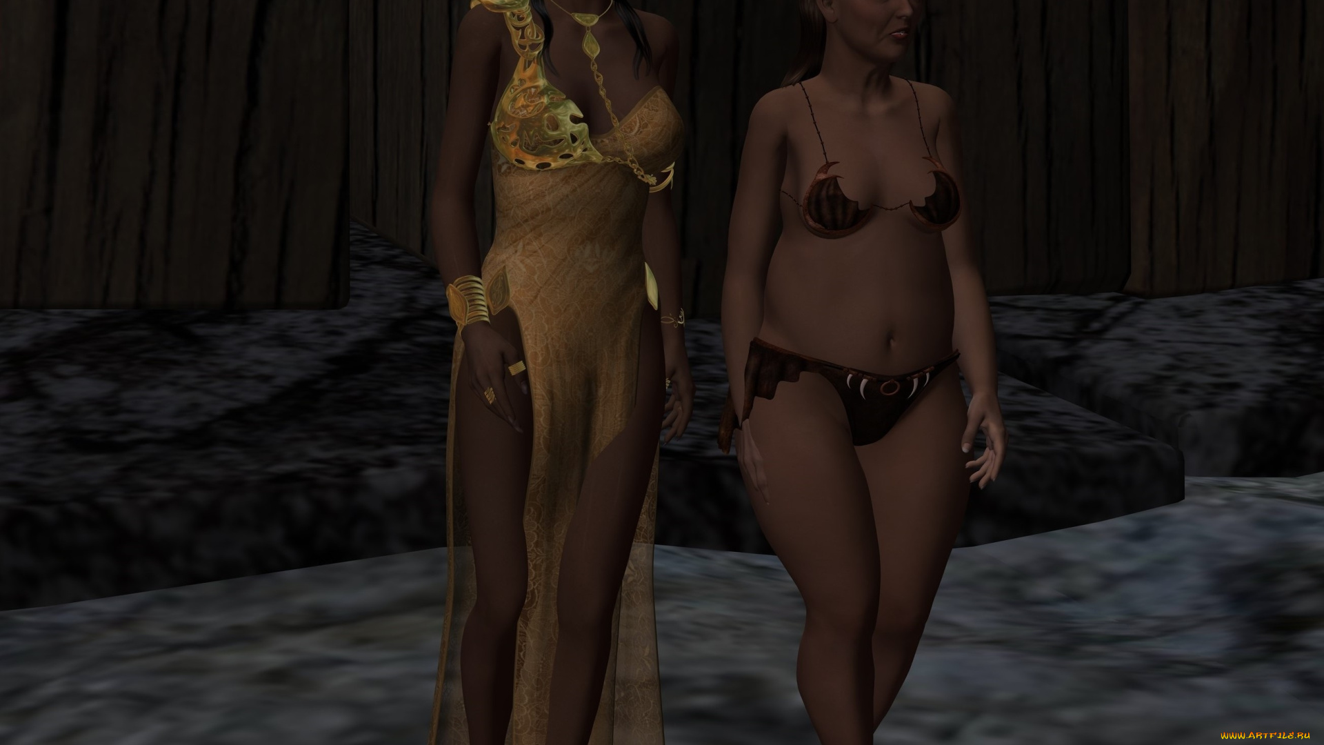 3д, графика, фантазия, , fantasy, девушки, фон, взгляд