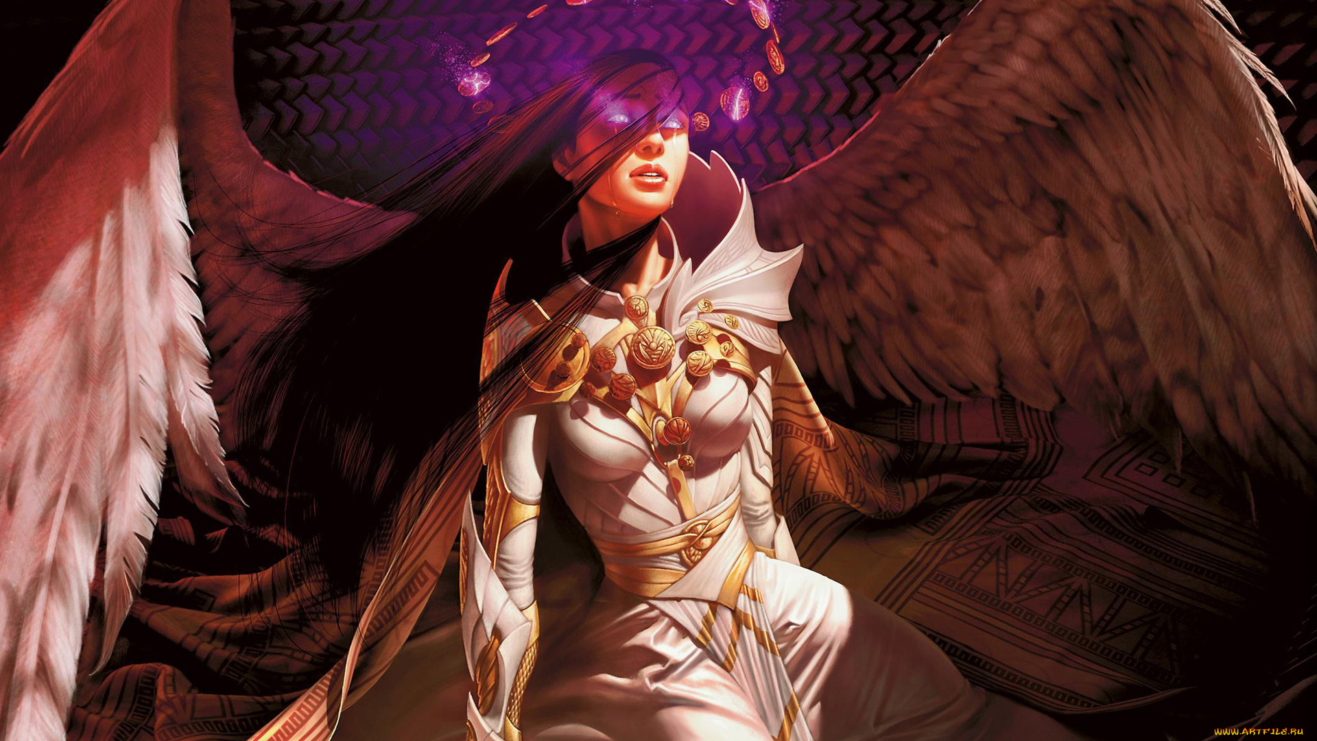 фэнтези, ангелы, магия, ангел, крылья, девушка