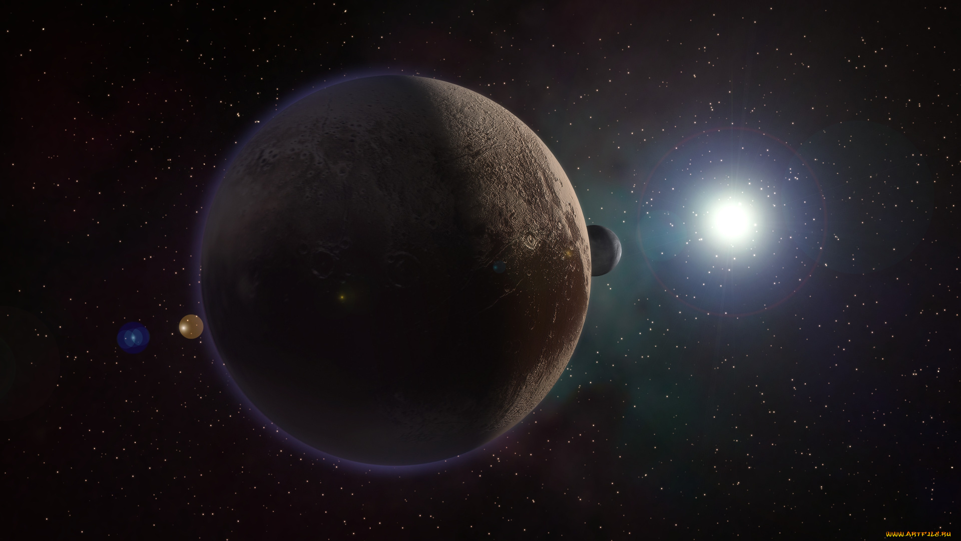космос, плутон, спутник, харон, планета