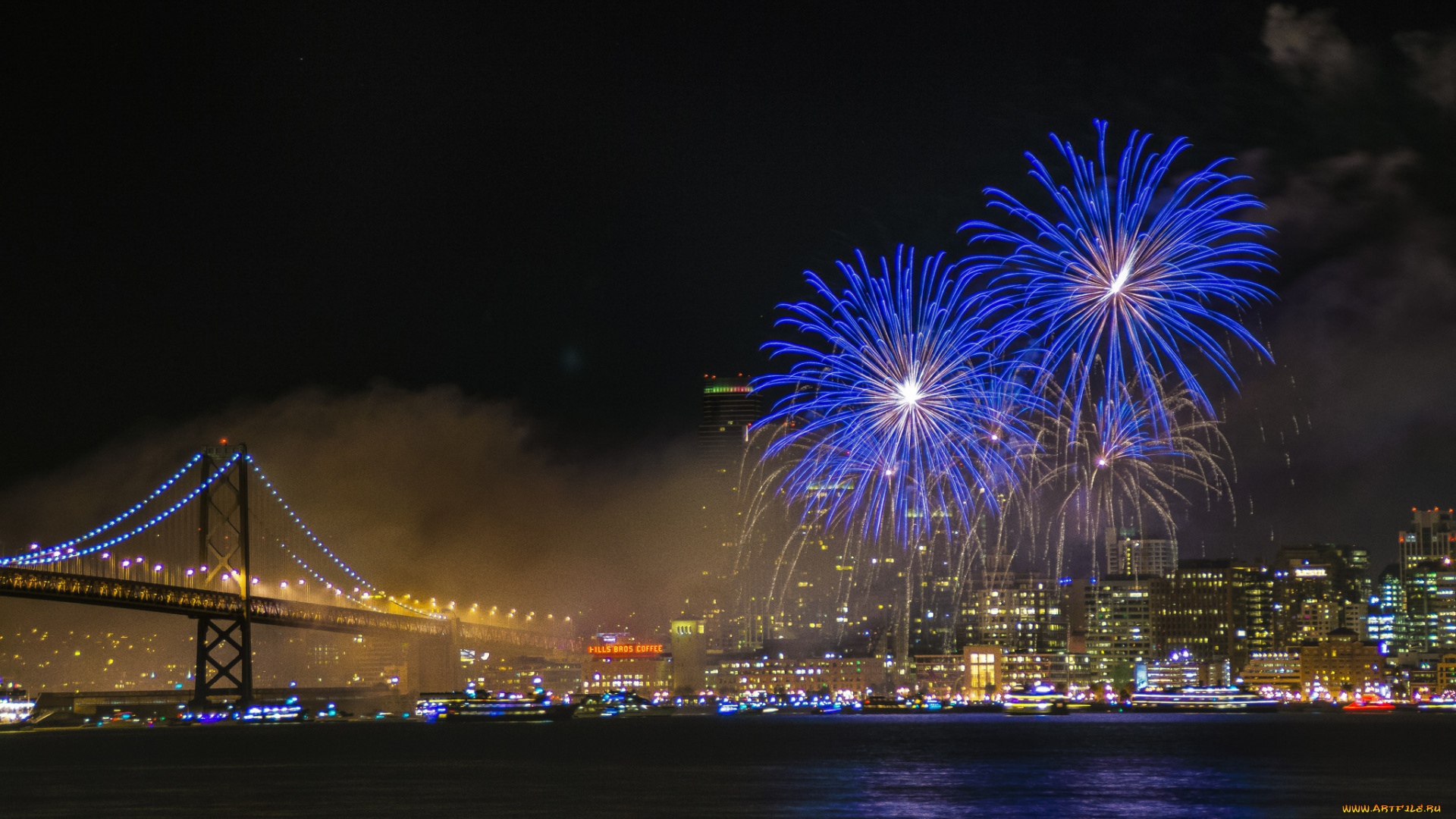 разное, салюты, , фейерверки, ночь, фейерверк