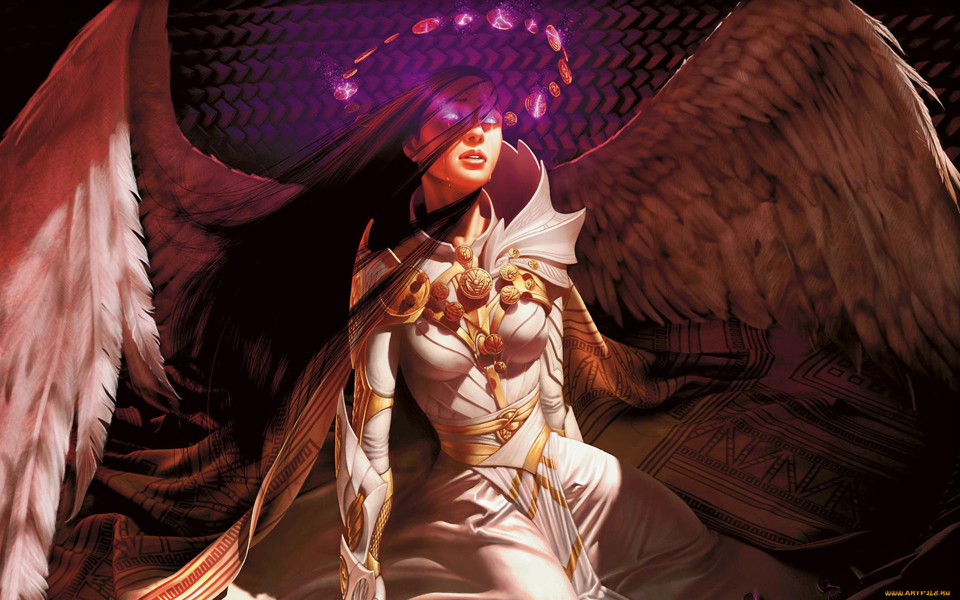 фэнтези, ангелы, магия, ангел, крылья, девушка