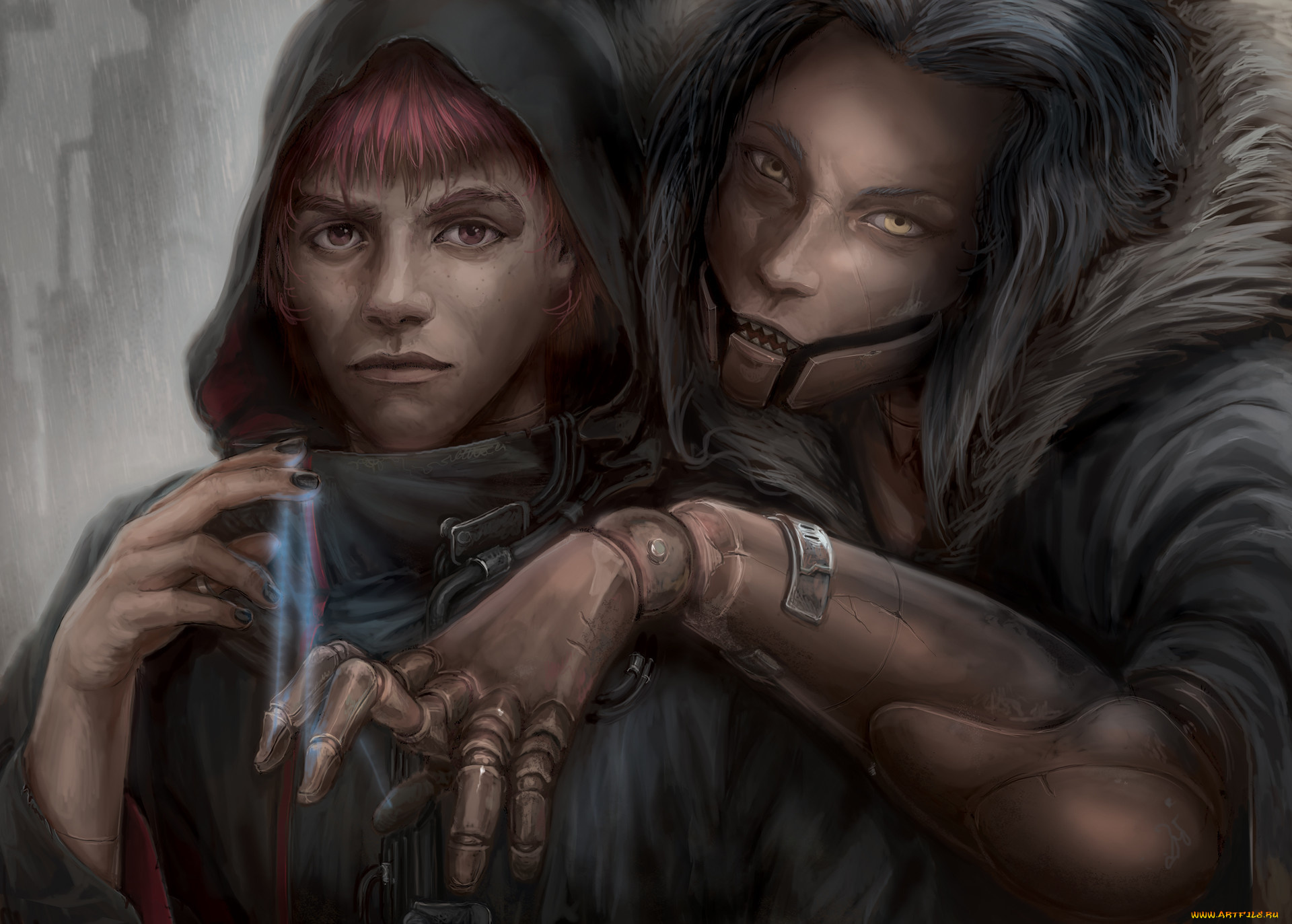 аниме, naruto, art, by, mirco, paganessi, sasori, akatsuki, марионетка