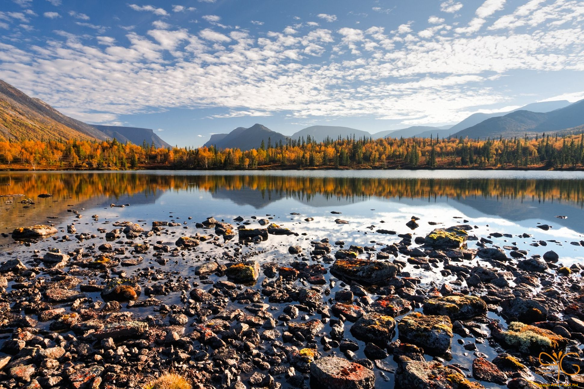 хибины, природа, горы, вода