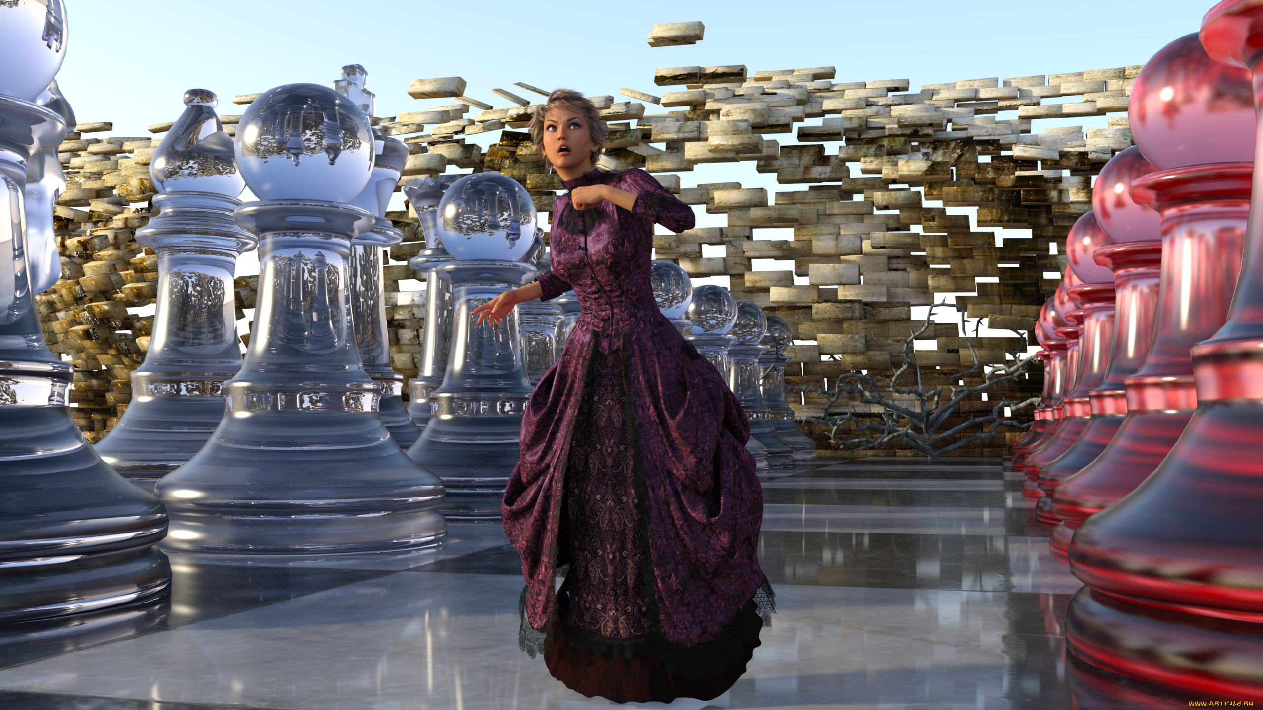 3д, графика, люди, , people, фон, взгляд, девушка