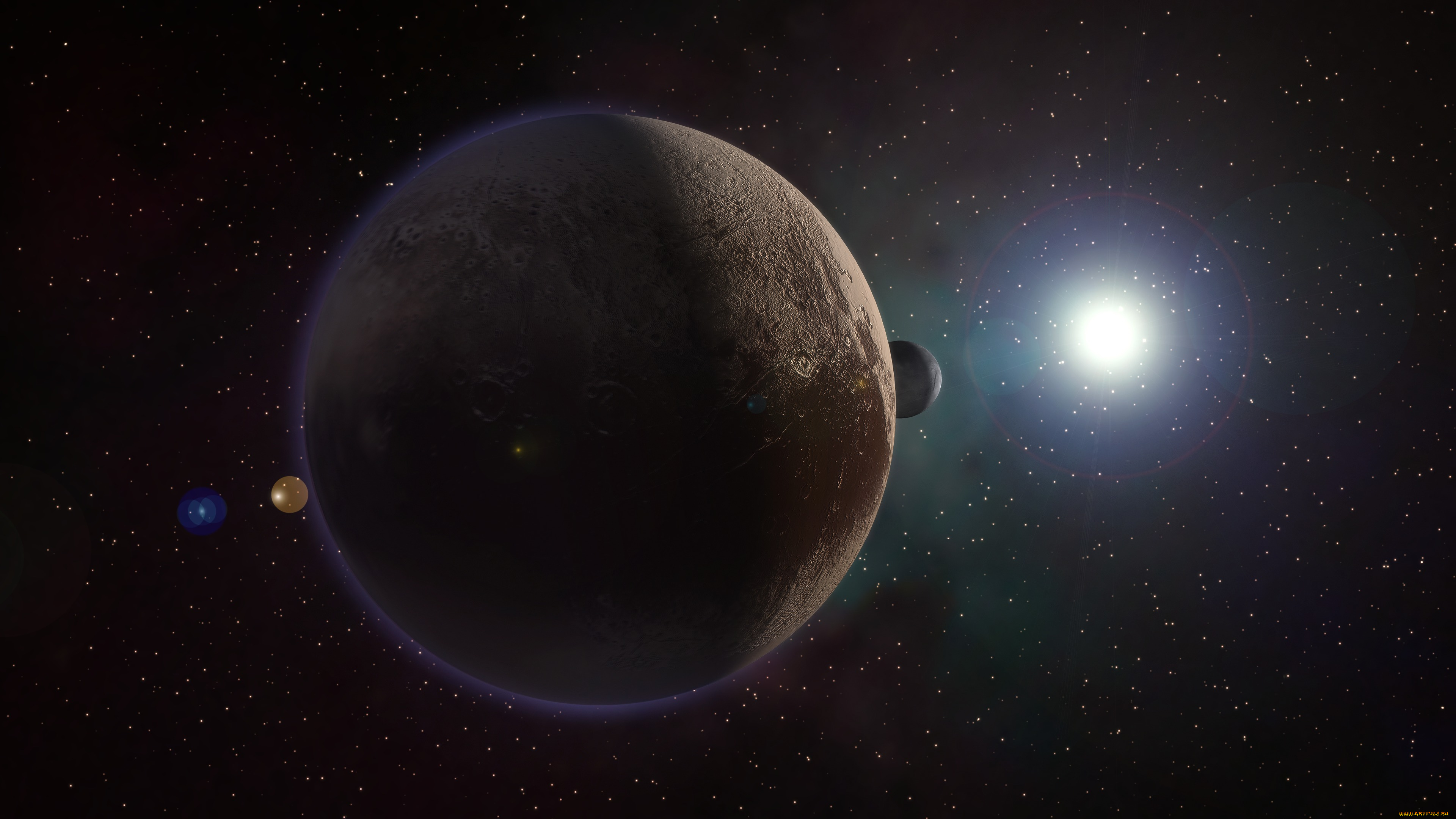 космос, плутон, спутник, харон, планета