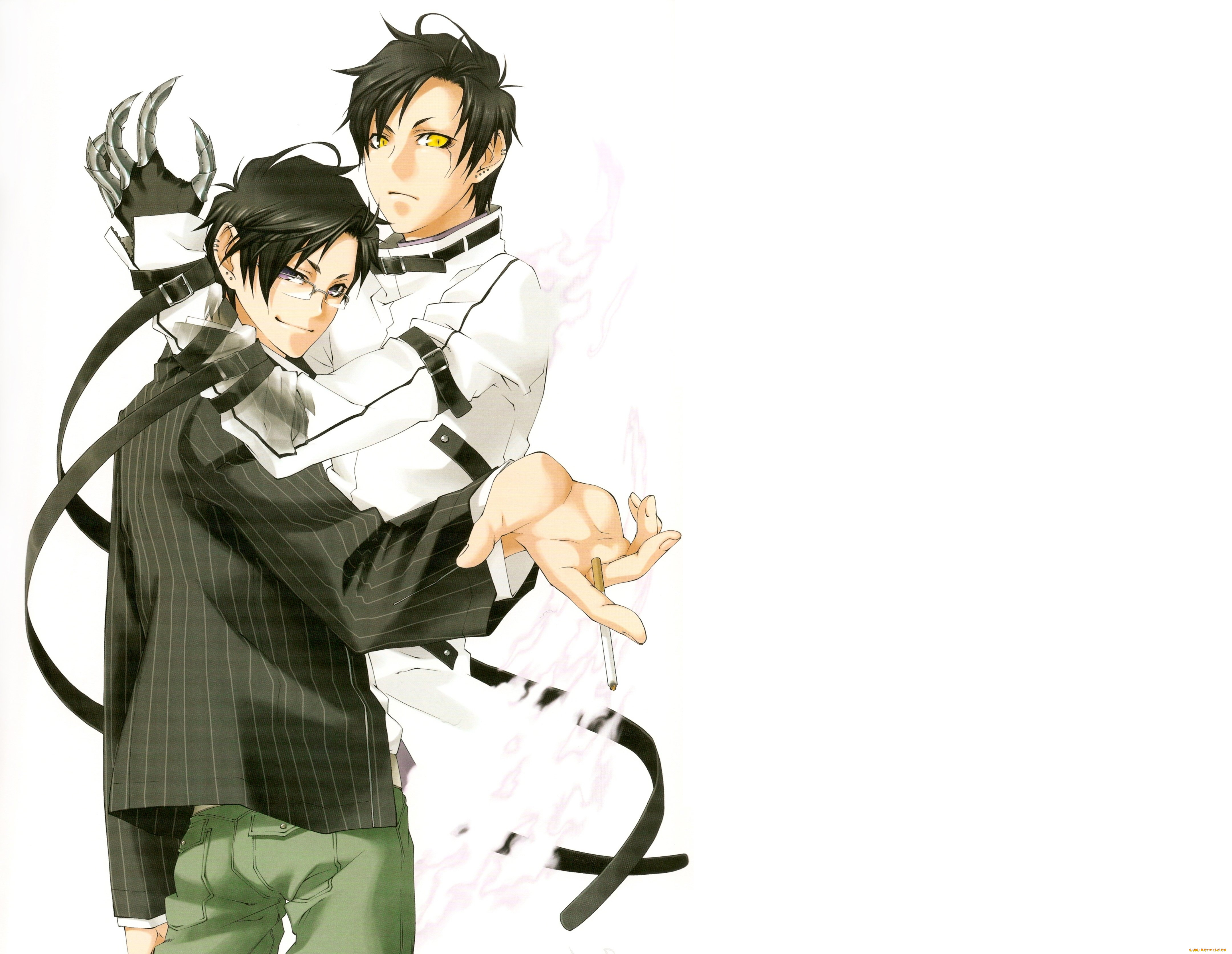 аниме, monochrome, factor, монохромный, фактор