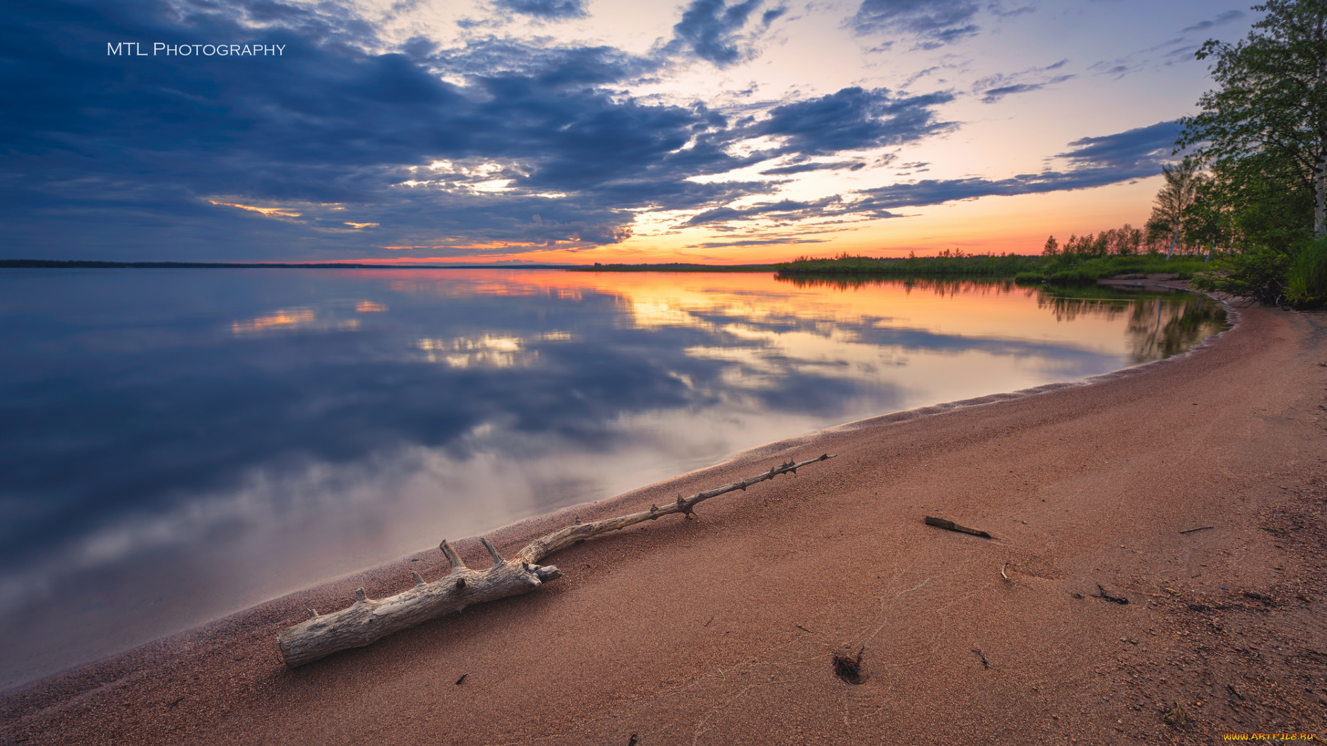 природа, побережье, облака, море