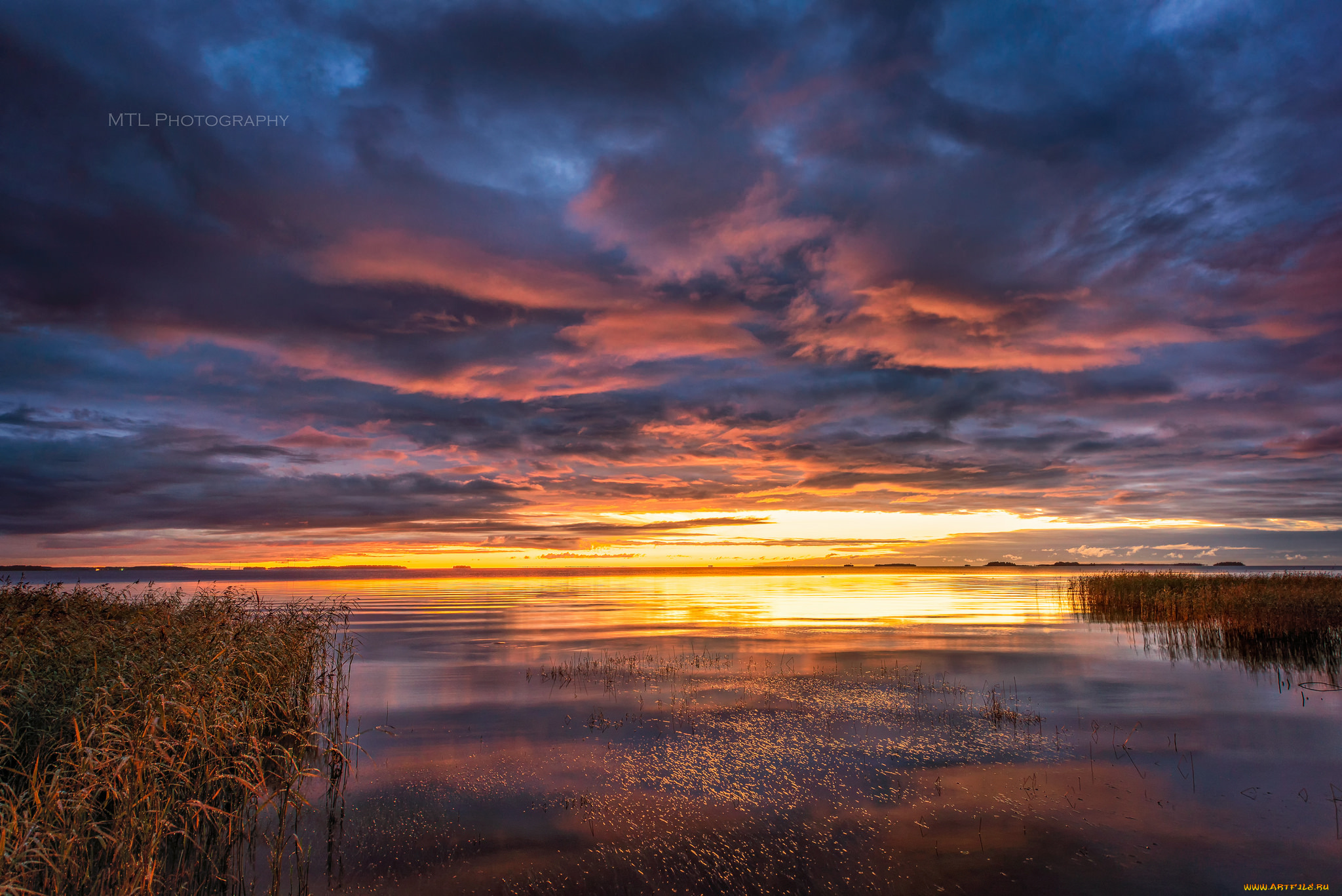 природа, восходы, закаты, море, облака, закат