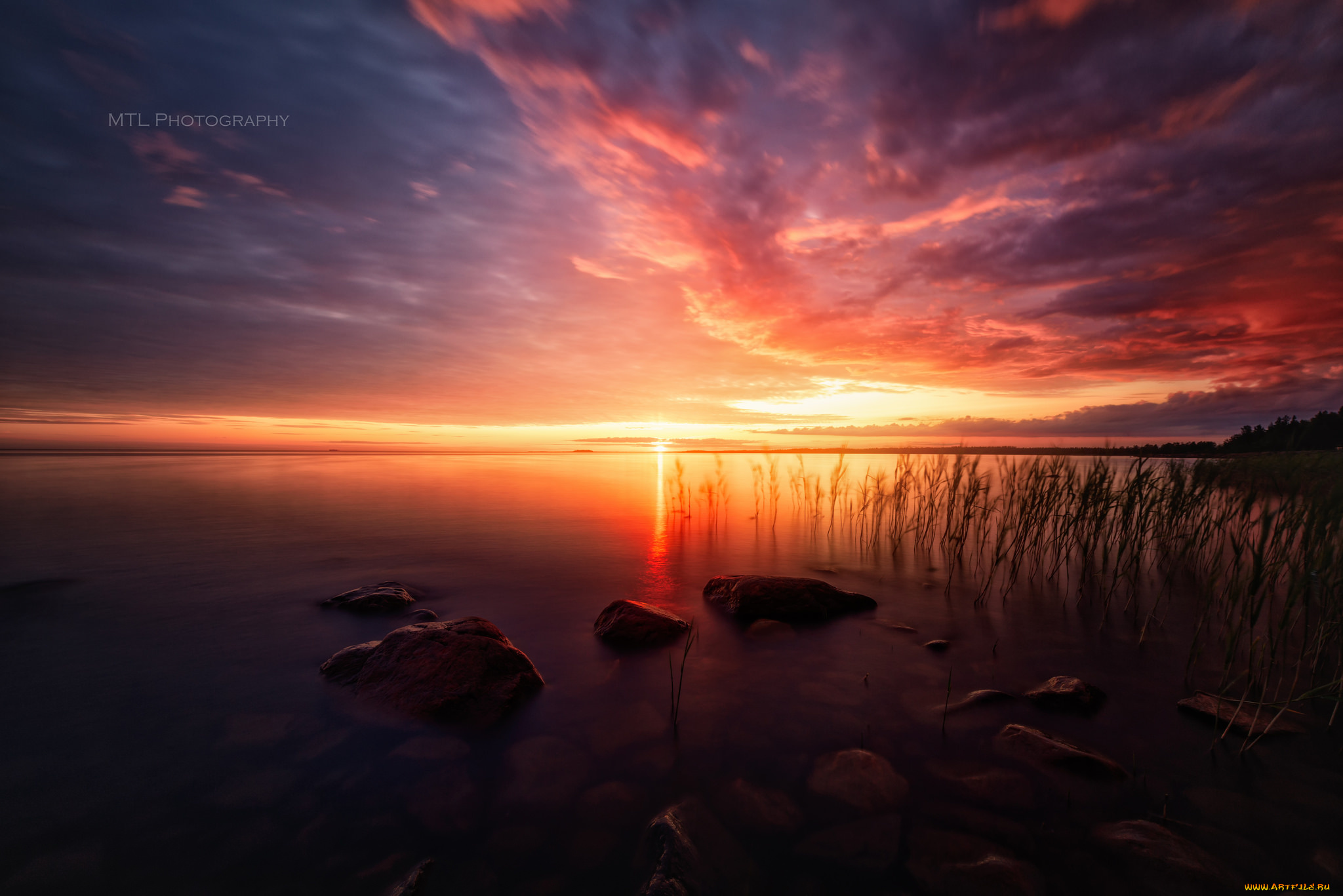 природа, восходы, закаты, море, облака, закат