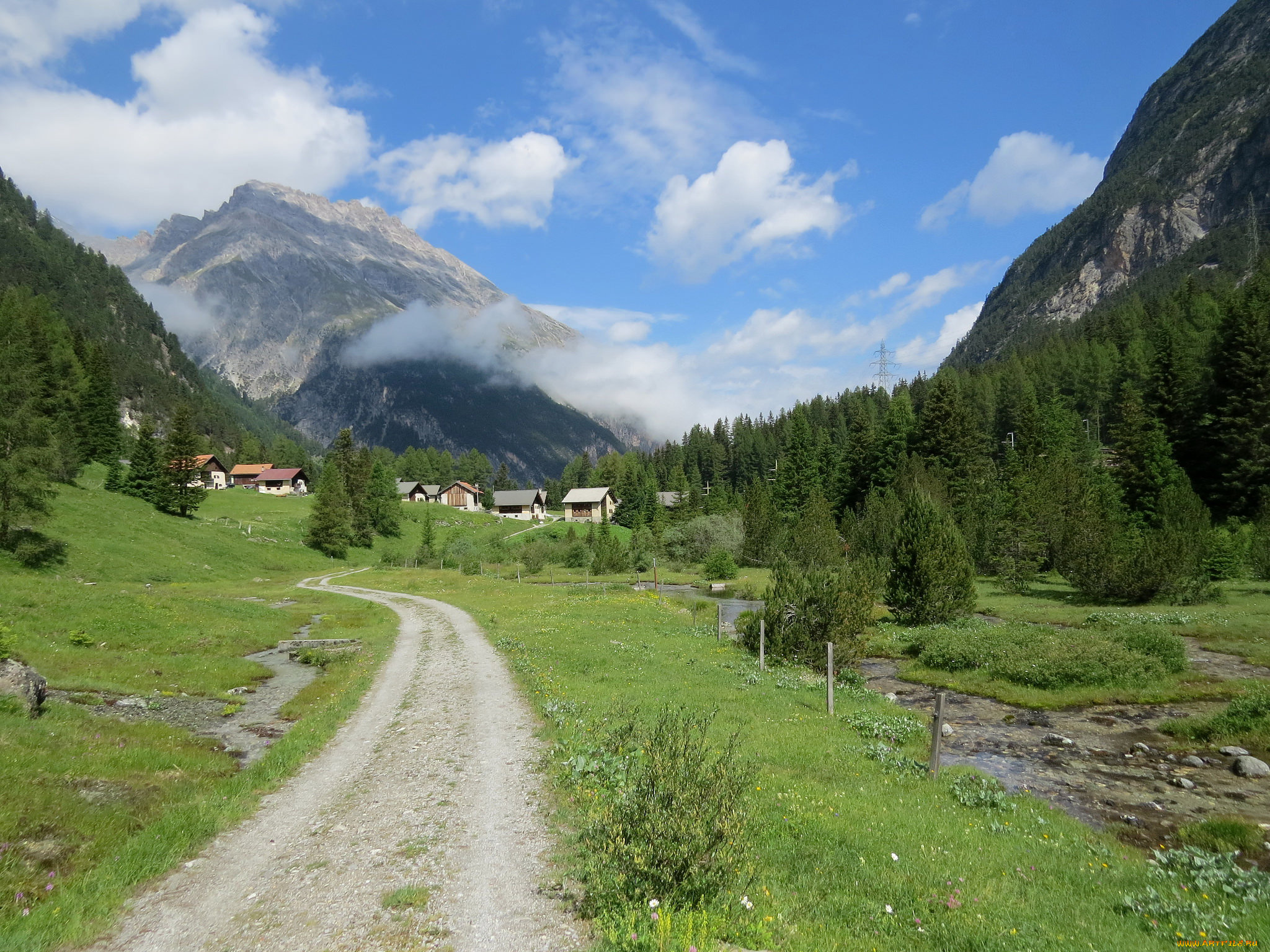 природа, дороги, горы, дорога, лето