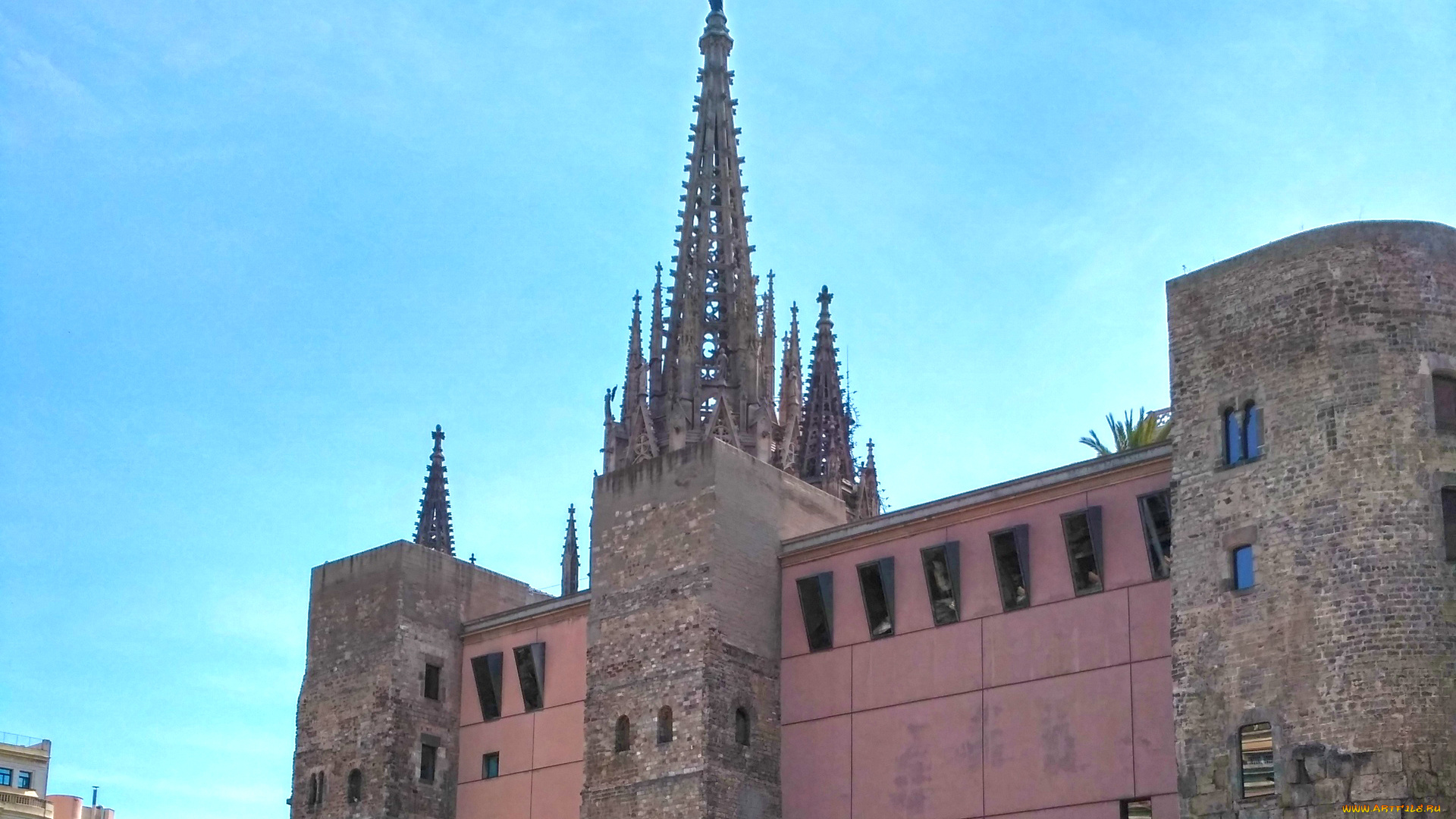 барселона, города, барселона, , испания, здание