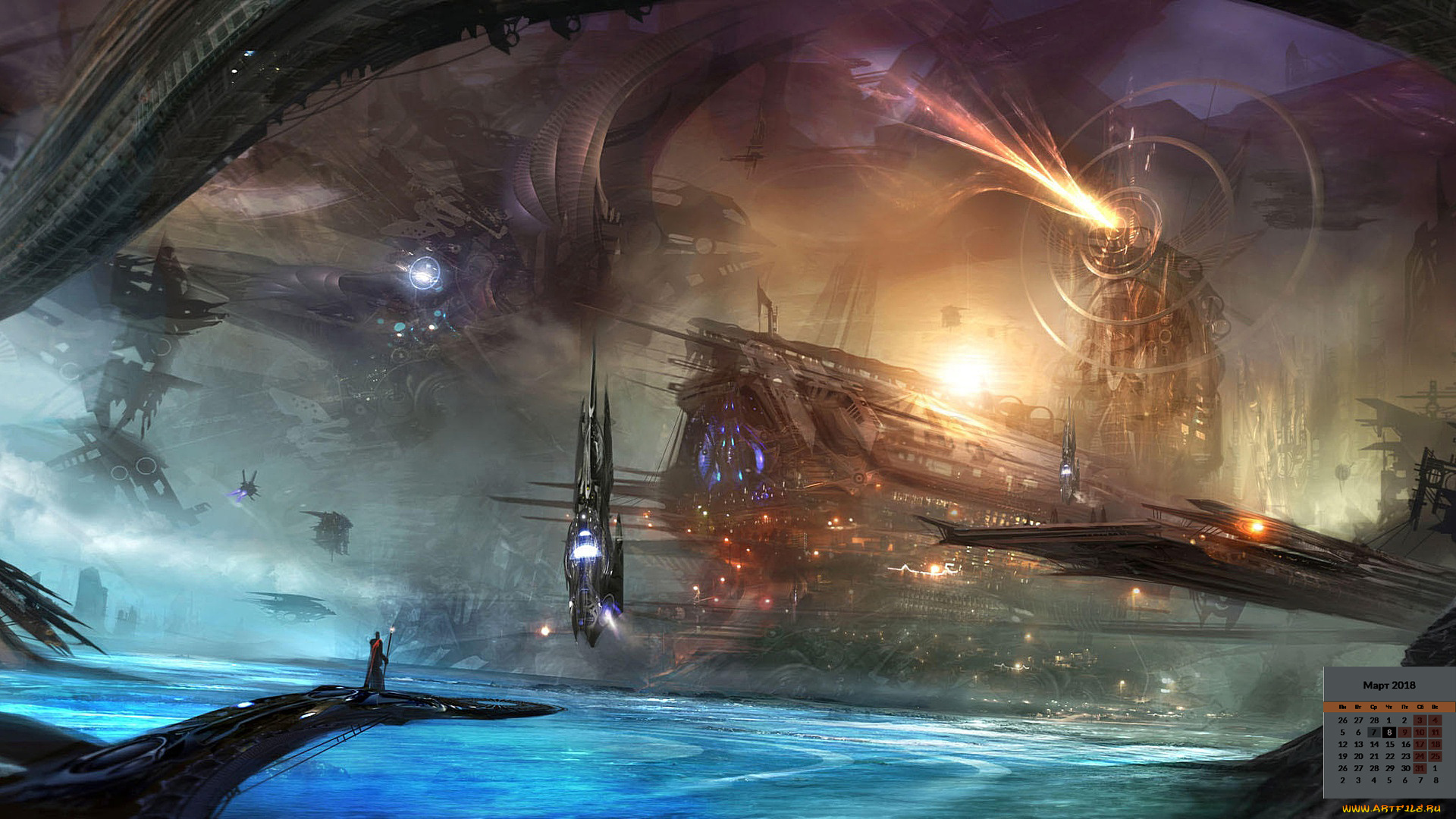 календари, фэнтези, сооружение, 2018
