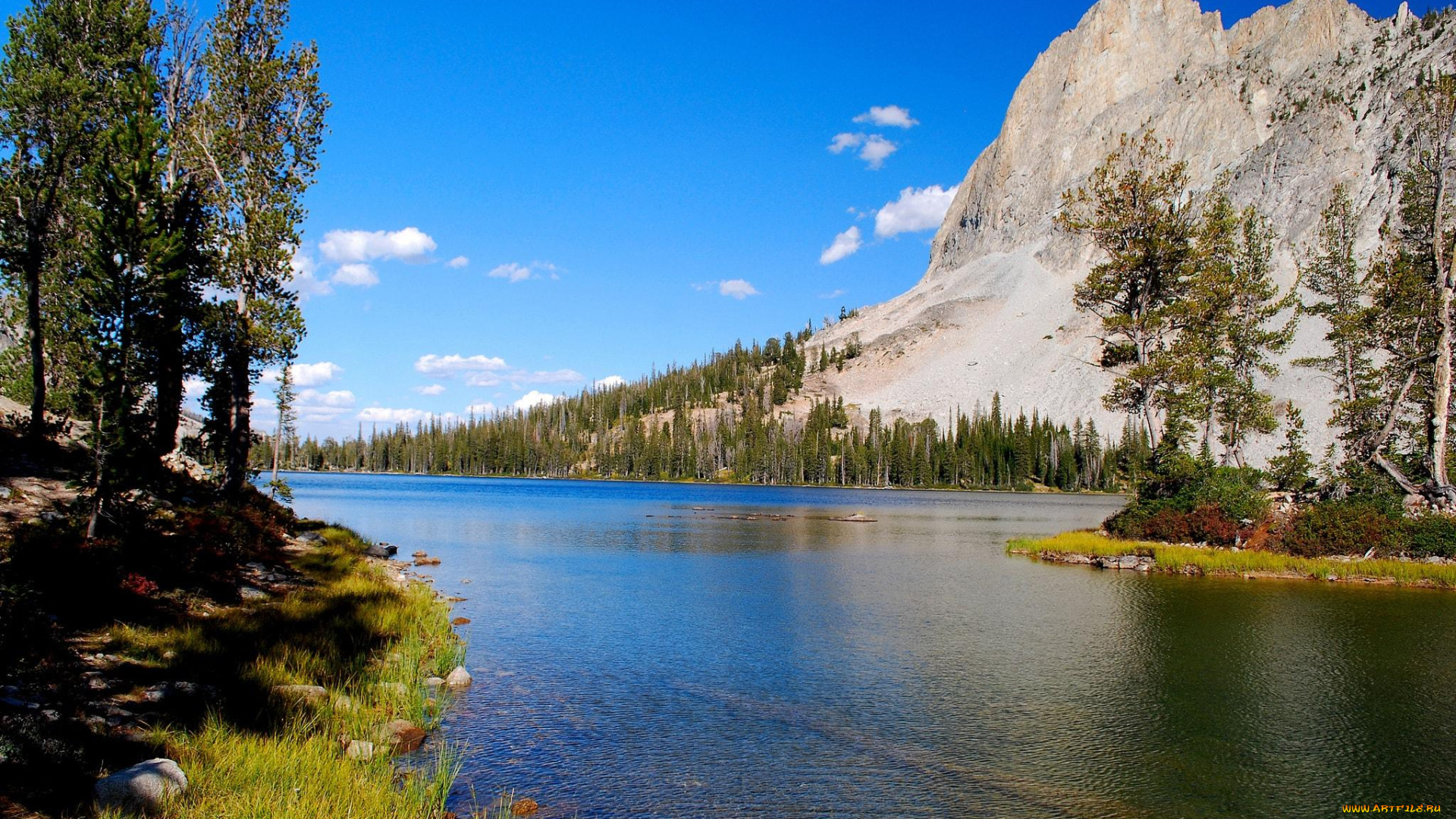 природа, реки, озера, горы, река, деревья, лес