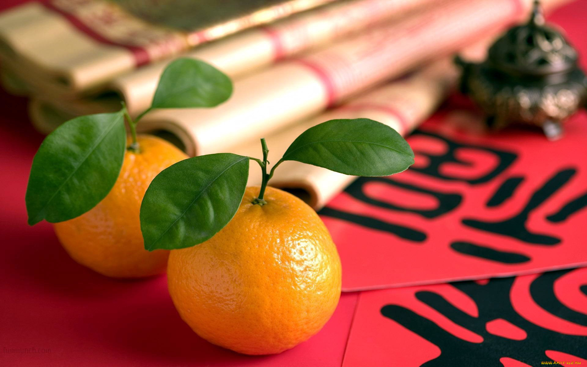 еда, цитрусы, мандарины