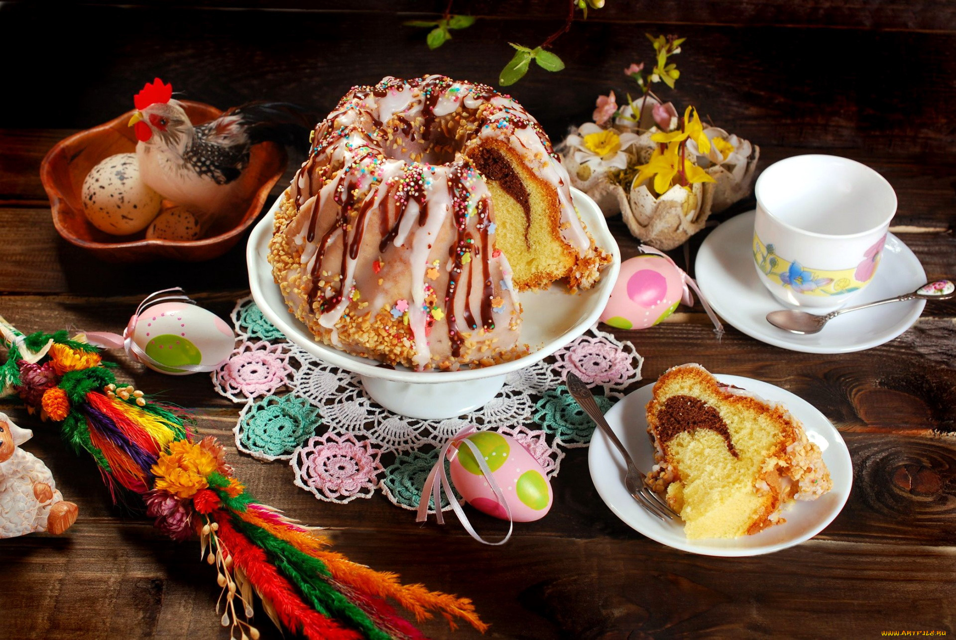 праздничные, пасха, кулич