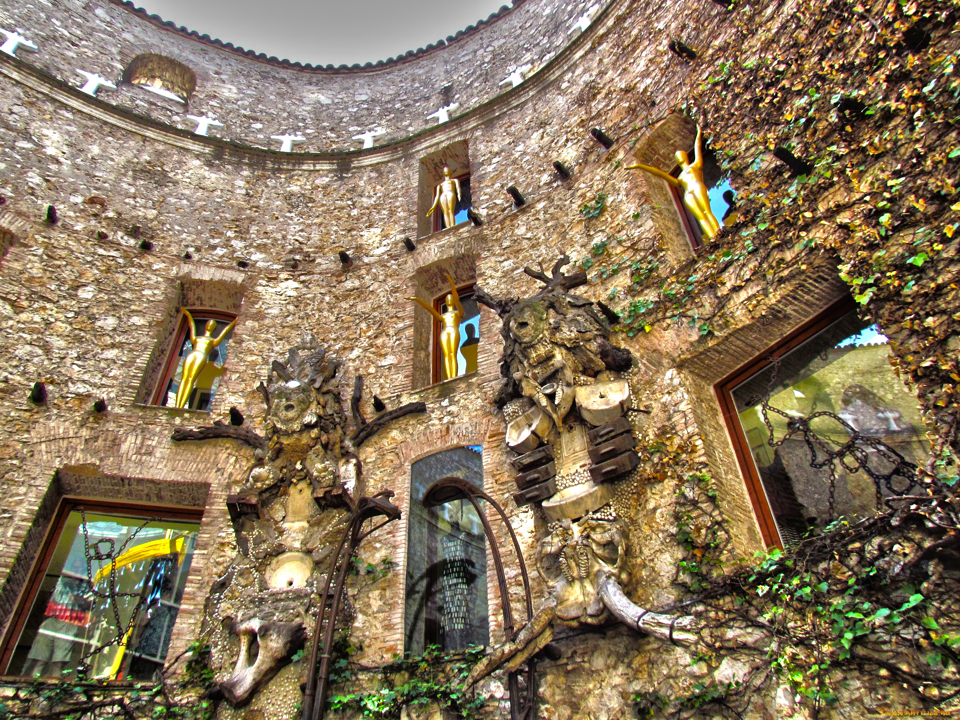 фигейрос, города, -, памятники, , скульптуры, , арт-объекты, скульптура, окно