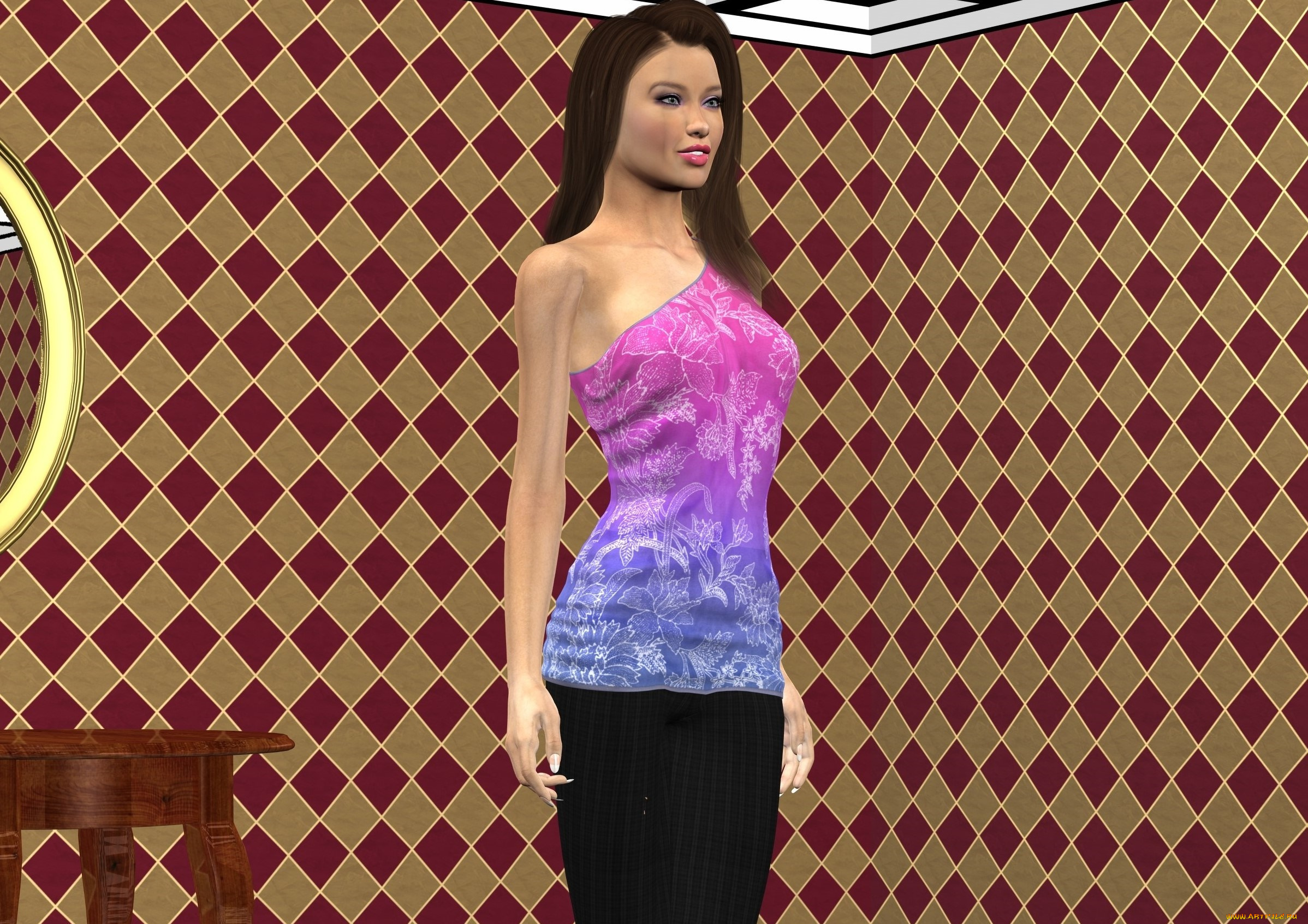 3д, графика, люди, , people, фон, девушка, взгляд