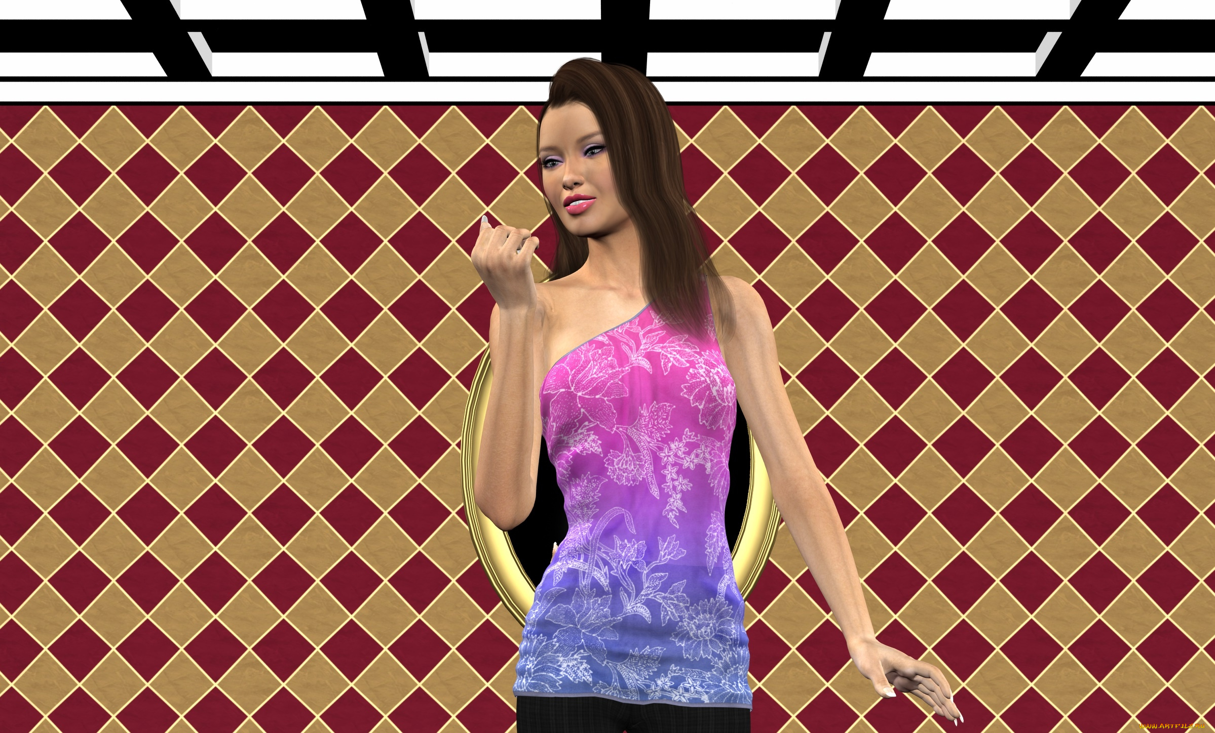 3д, графика, люди, , people, фон, взгляд, девушка