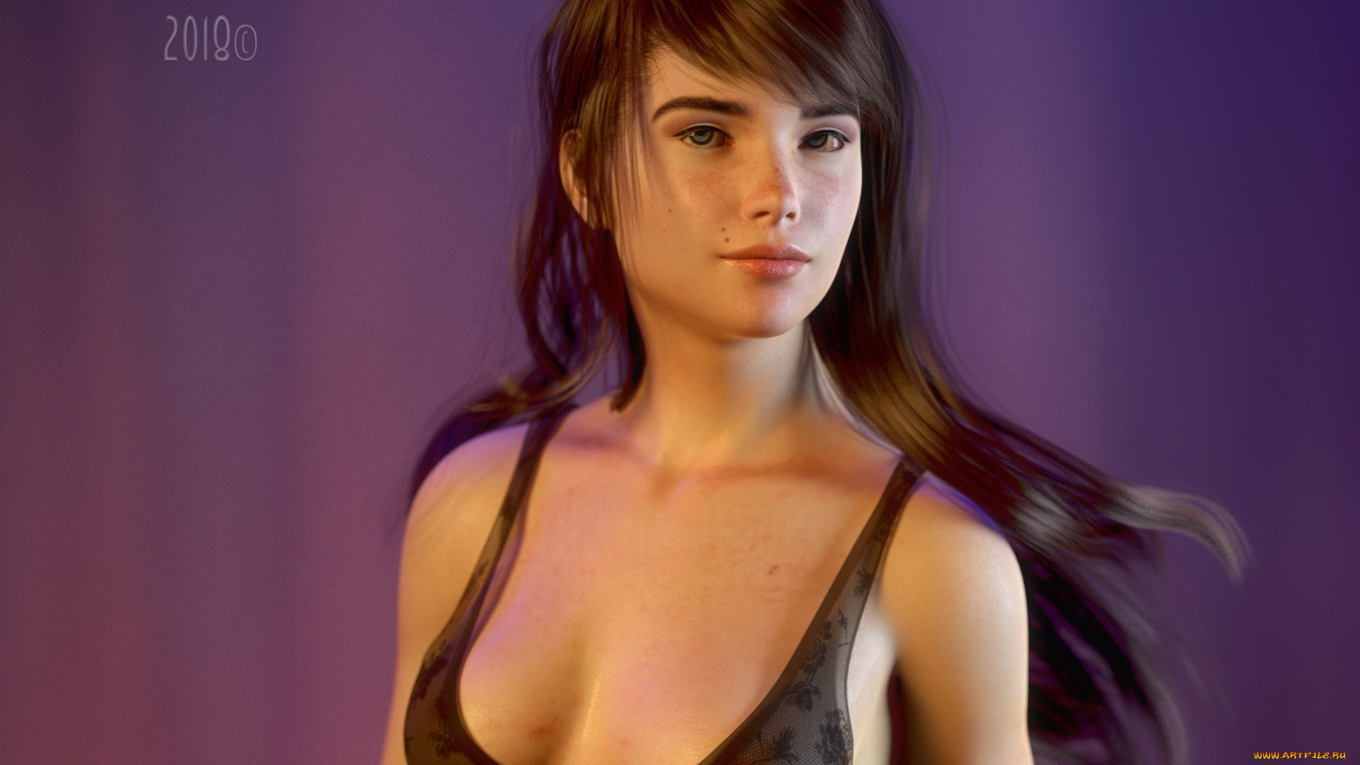 3д, графика, люди, , people, взгляд, девушка