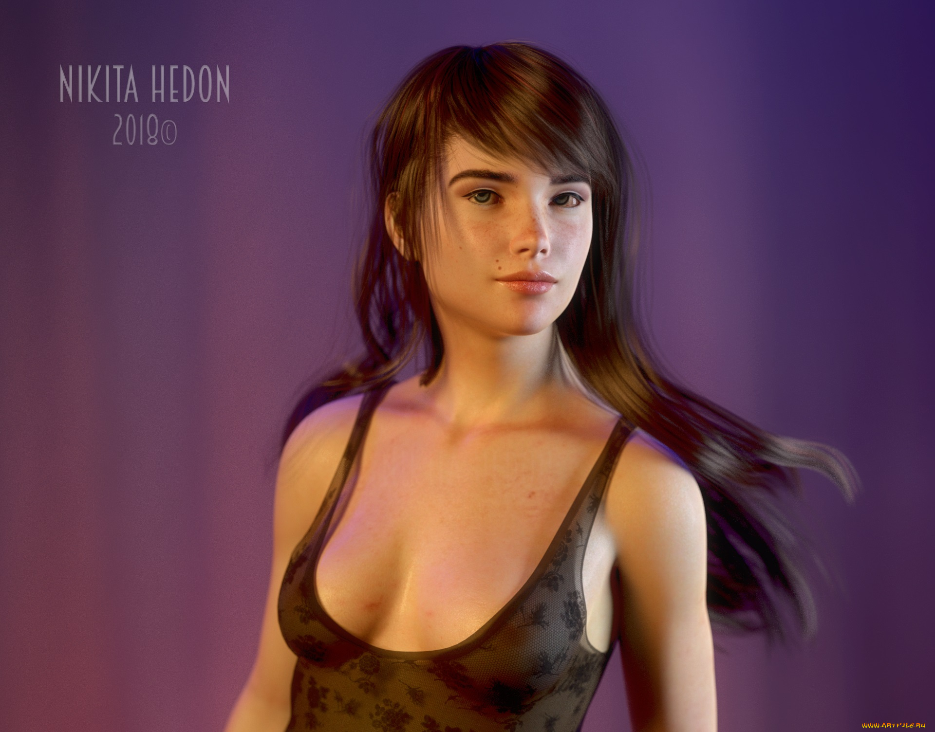 3д, графика, люди, , people, взгляд, девушка