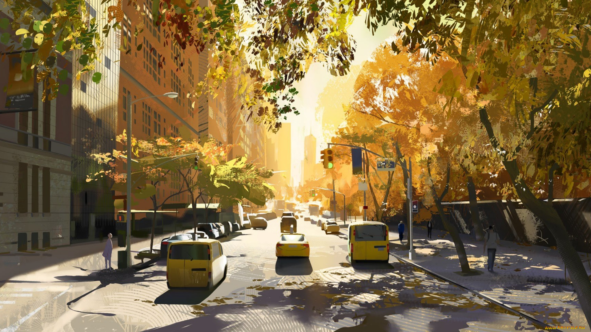 аниме, город, , улицы, , интерьер, , здания