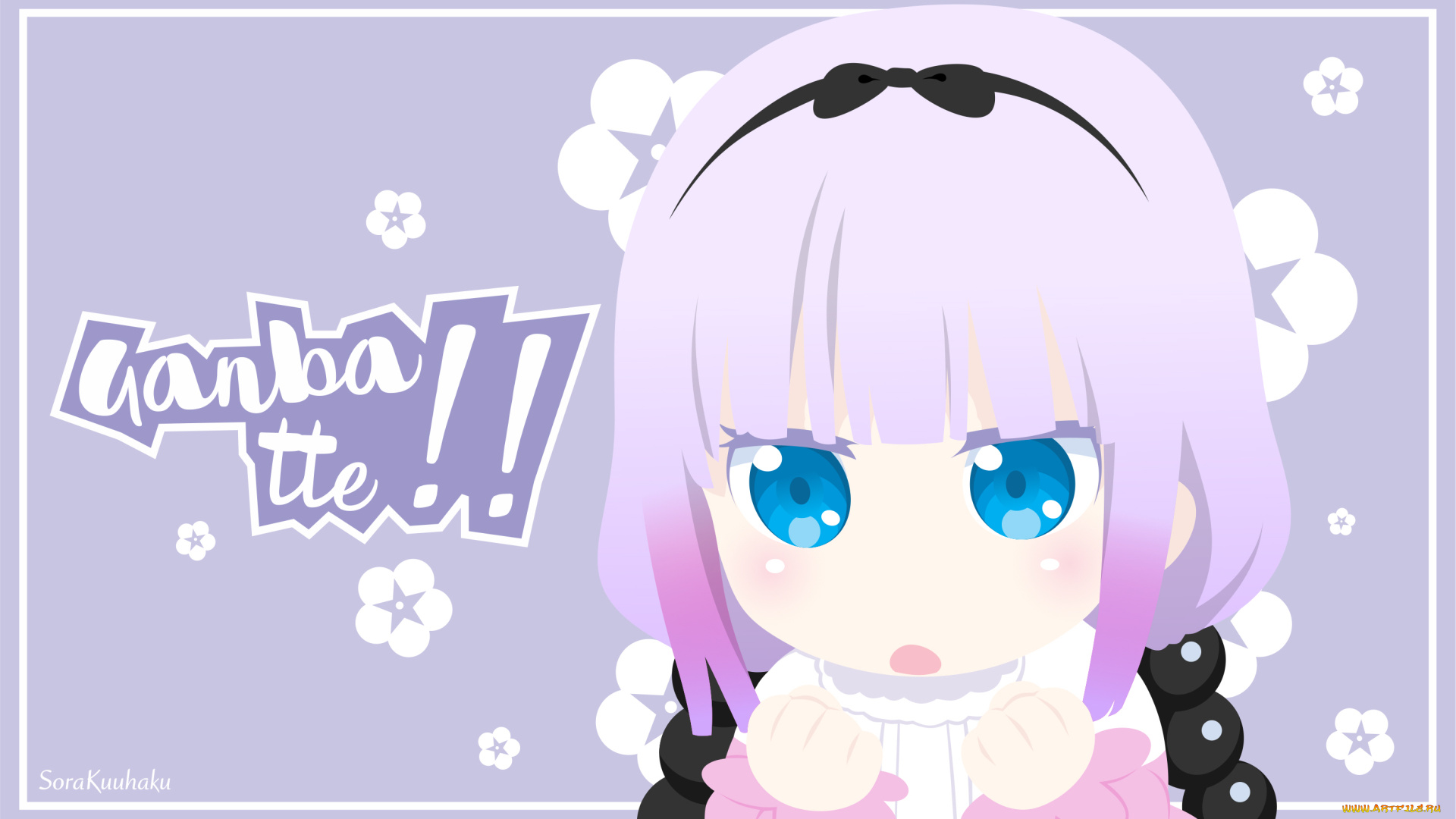 аниме, kobayashi-san, chi, no, maid, dragon, kanna, kamui