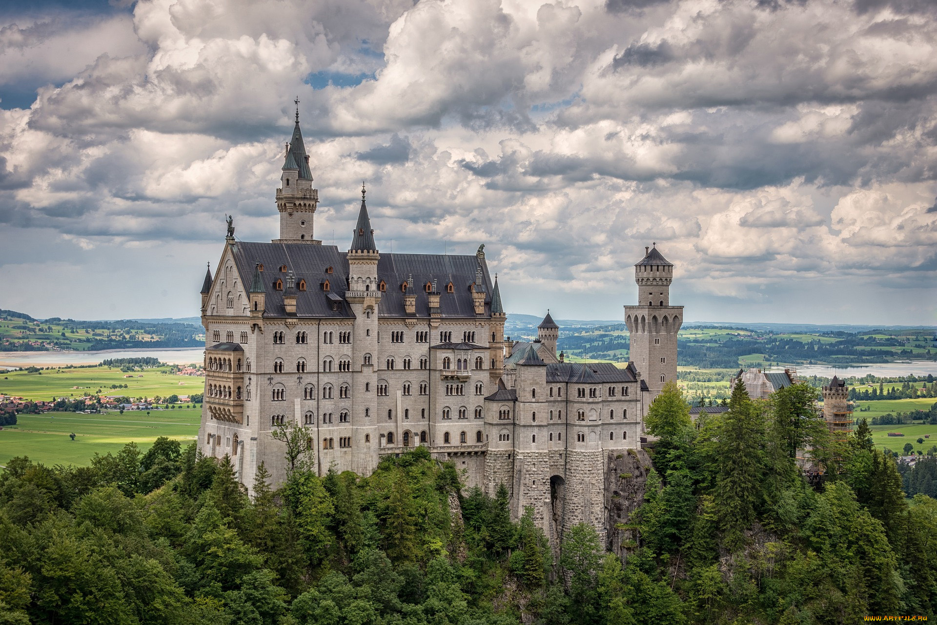 neuschwanstein, castle, города, замок, нойшванштайн, , германия, neuschwanstein, castle