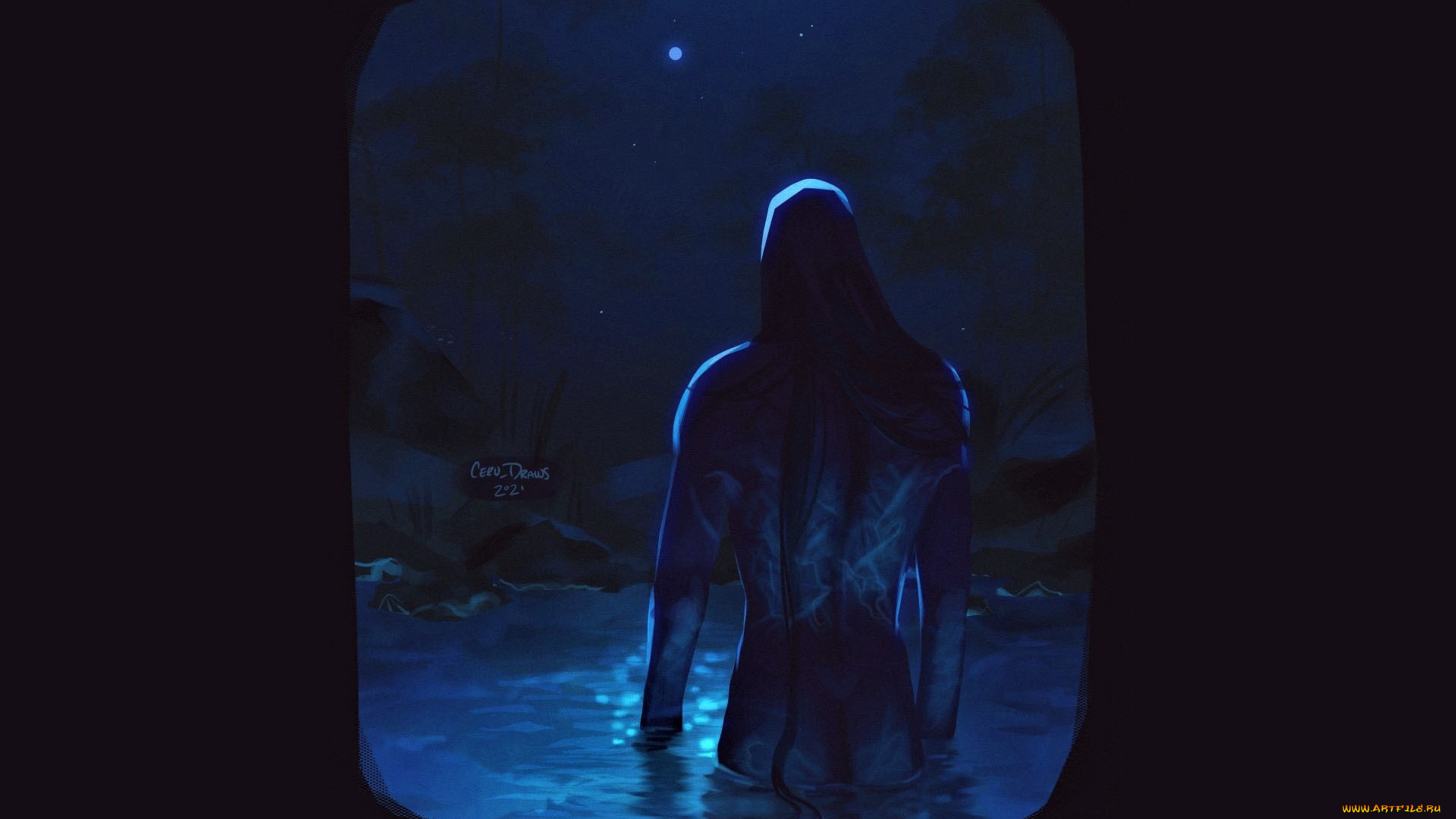 аниме, mo, dao, zu, shi, лань, ванцзи, шрамы, озеро