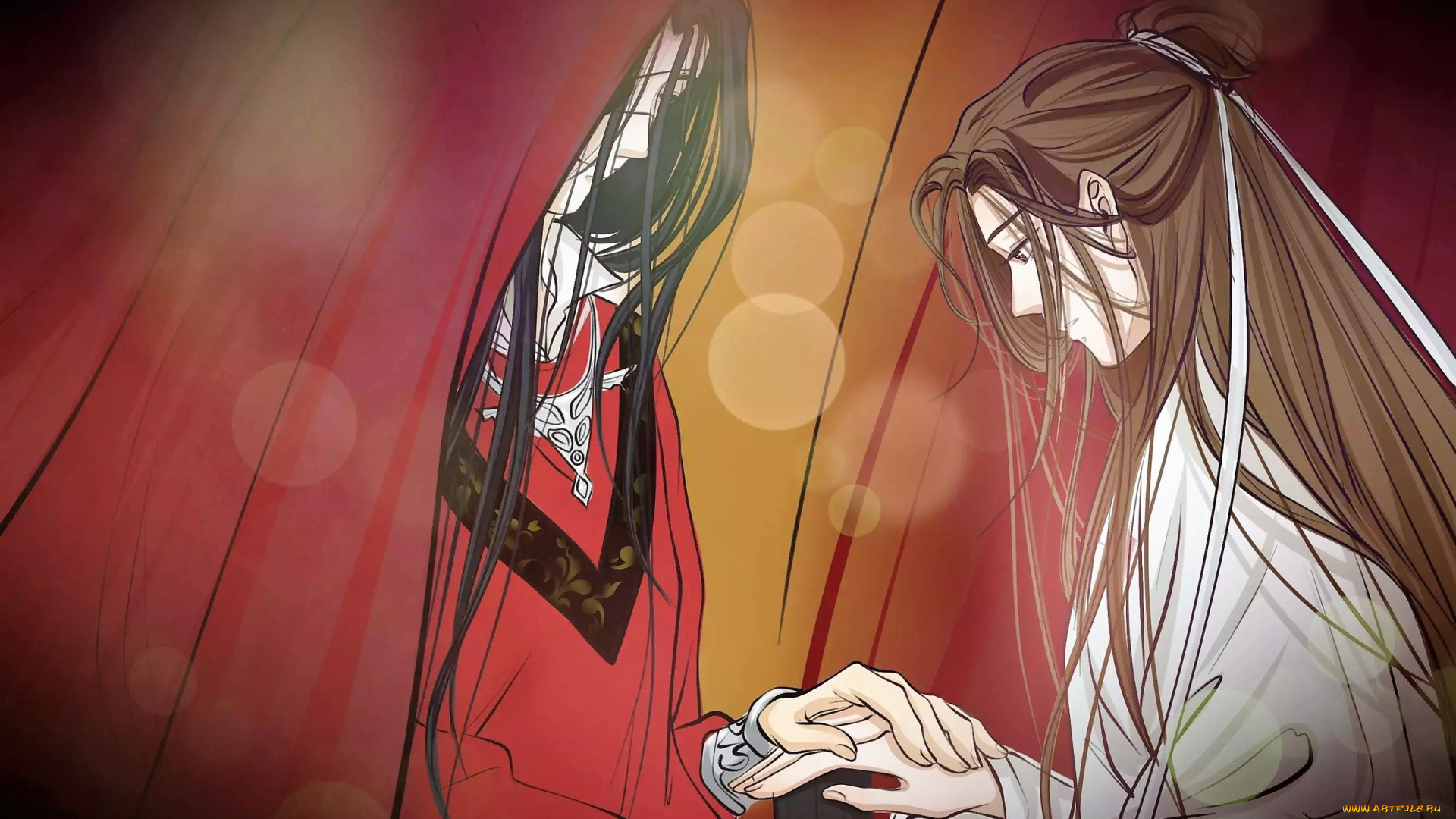 аниме, tian, guan, ci, fu, персонажи