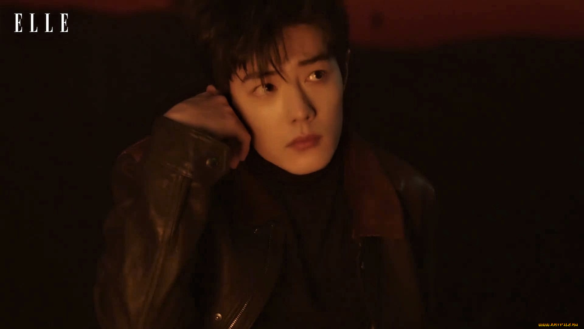 мужчины, xiao, zhan, лицо, куртка