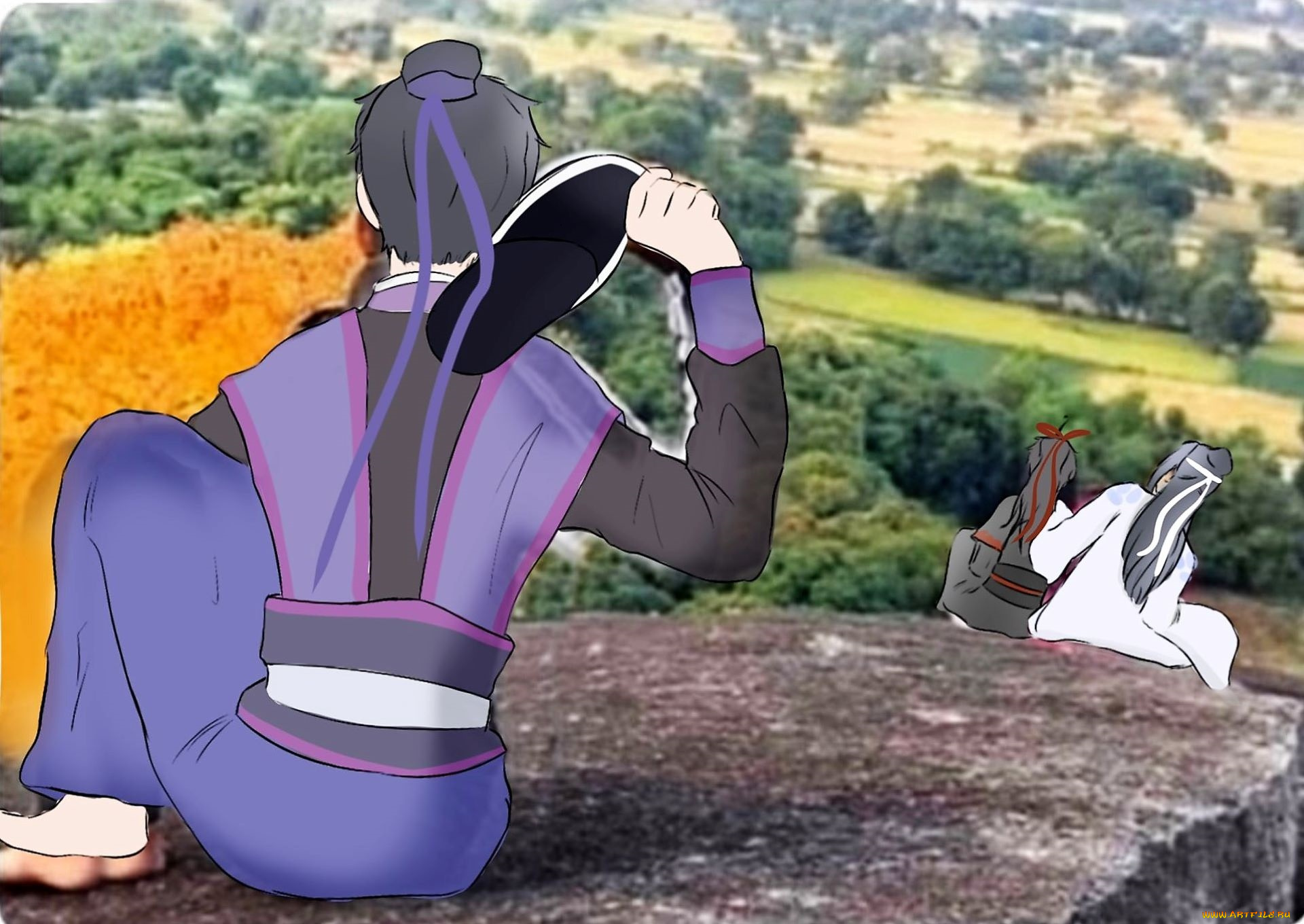 аниме, mo, dao, zu, shi, вэй, усянь, лань, ванцзы, цзянь, чэн, тапок