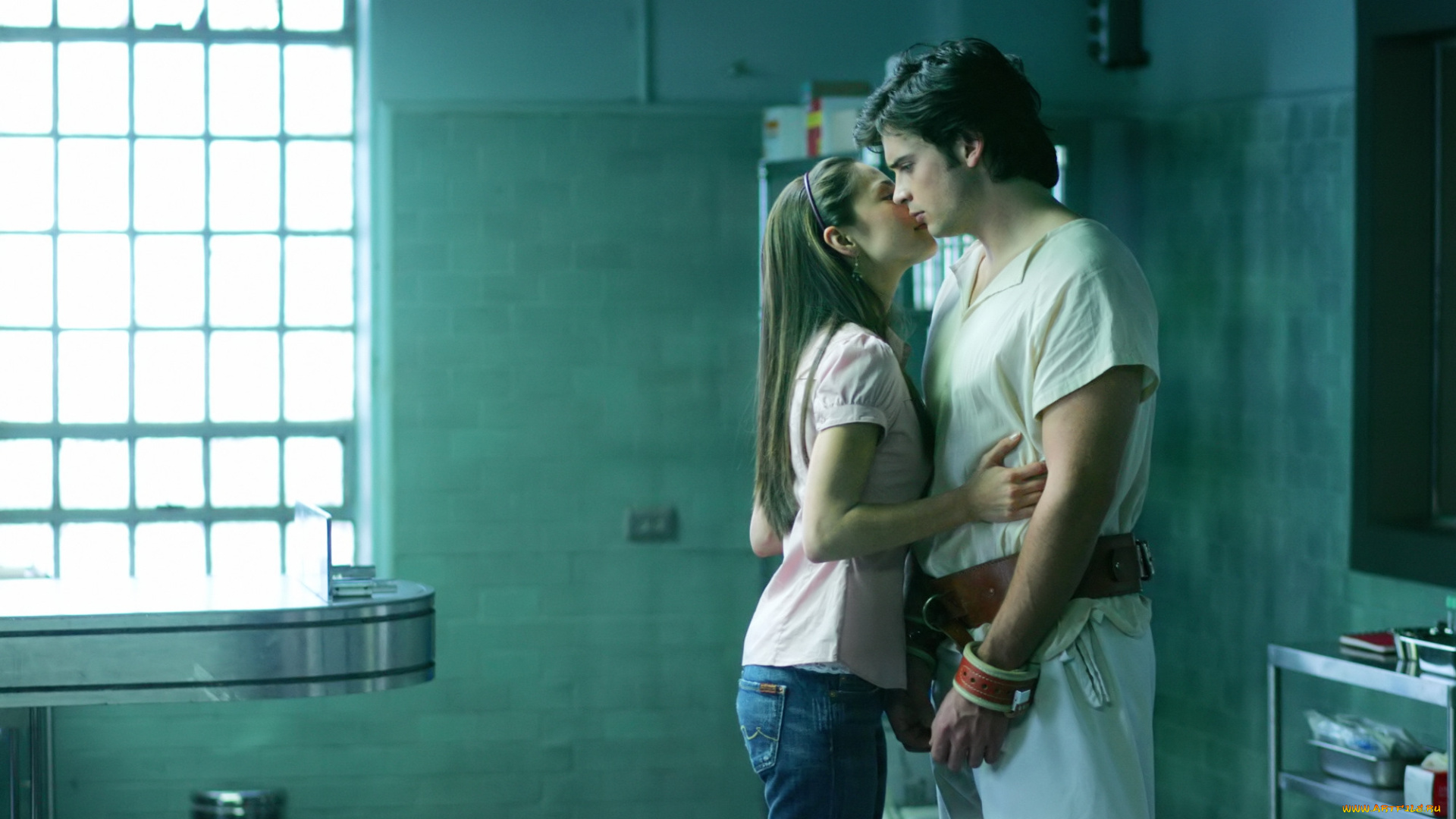 кино, фильмы, smallville, пара, наручники