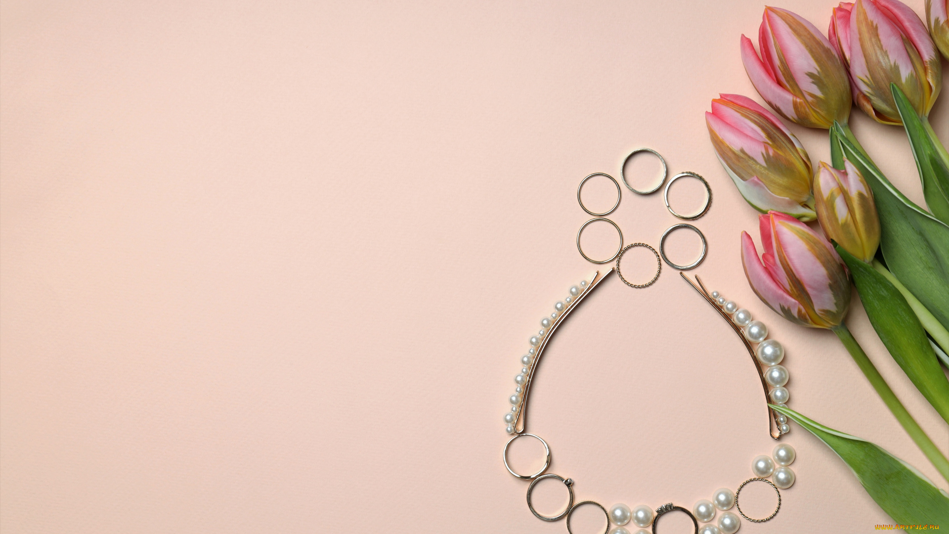 праздничные, международный, женский, день, -, 8, марта, украшения, тюльпаны