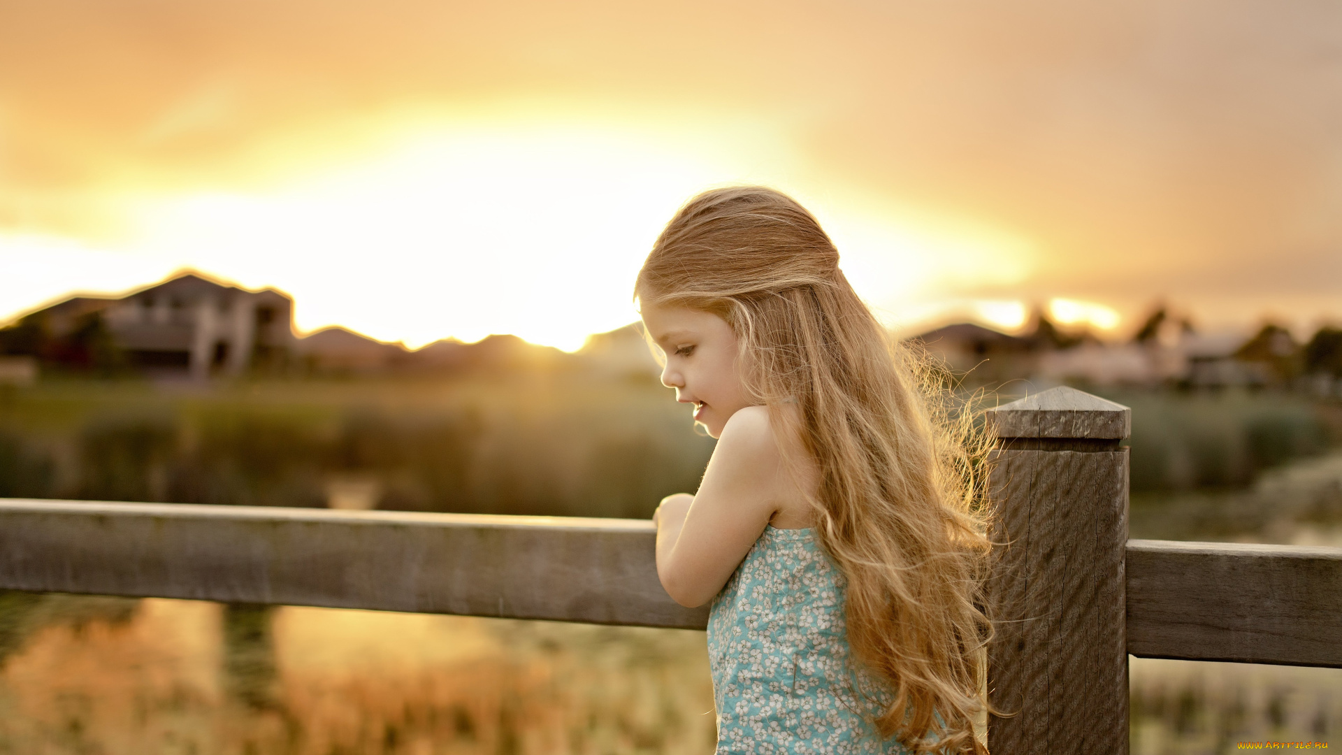 разное, дети, девочка, изгородь
