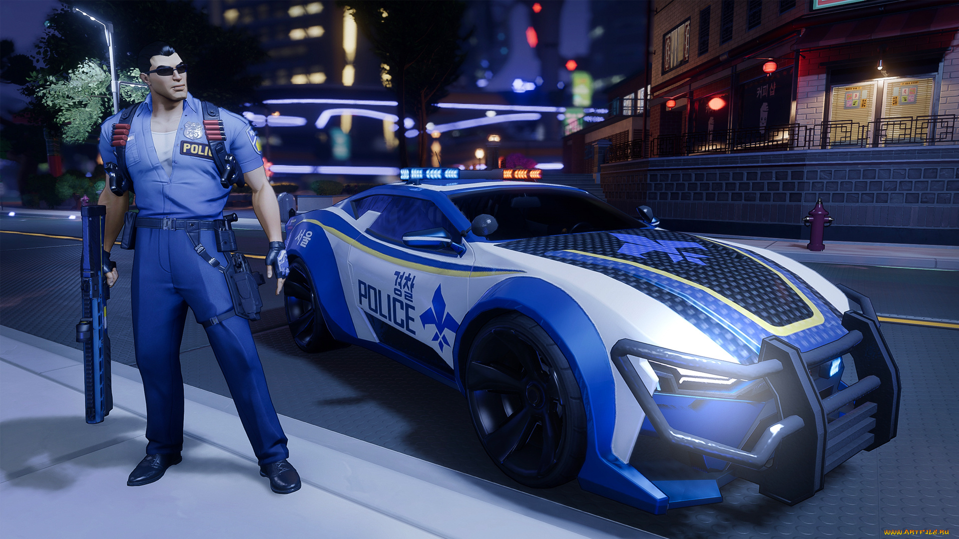 видео, игры, agents, of, mayhem, полицейский, машина, улица