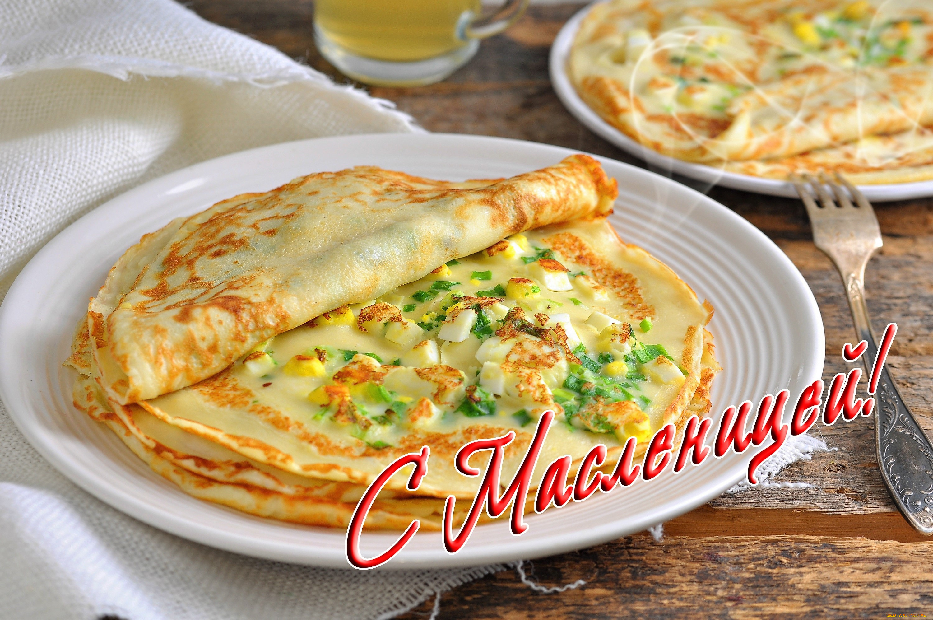 праздничные, масленица, блины, тарелки, вилка