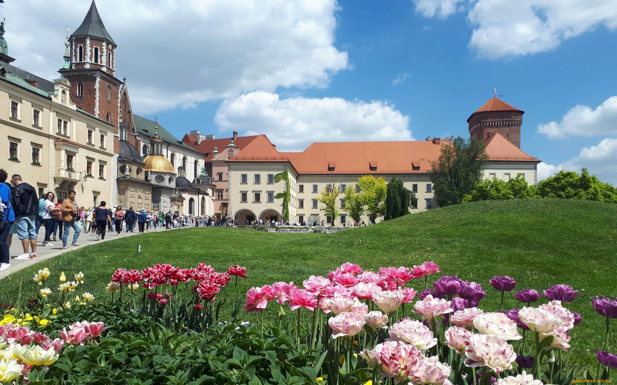 wawel, castle, города, краков, , польша, wawel, castle