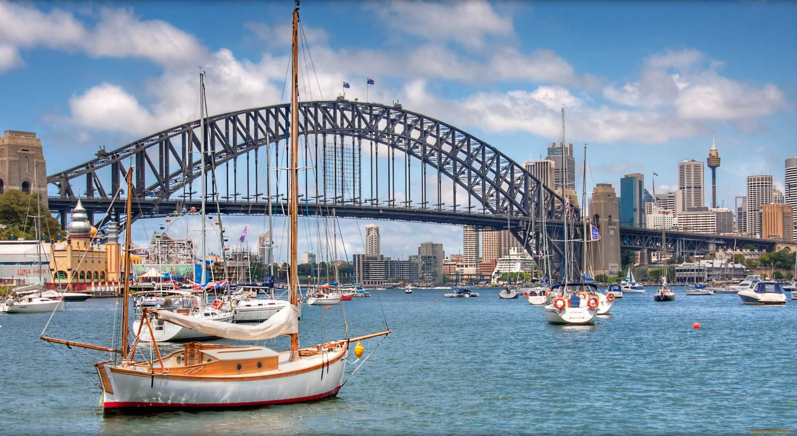 sydney, harbour, bridge, города, сидней, , австралия, sydney, harbour, bridge