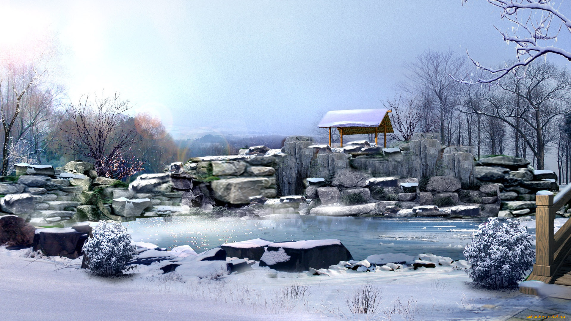 рисованные, природа