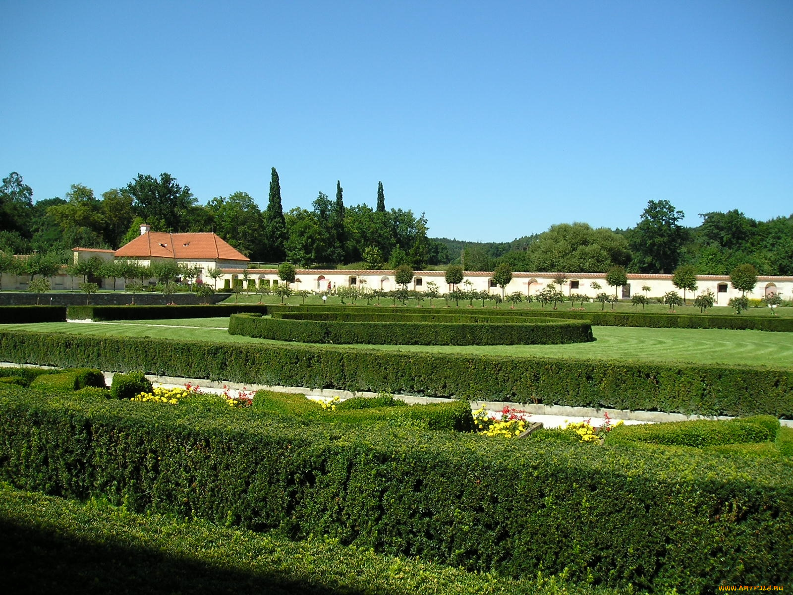 природа, парк, ландшафтный, дизайн