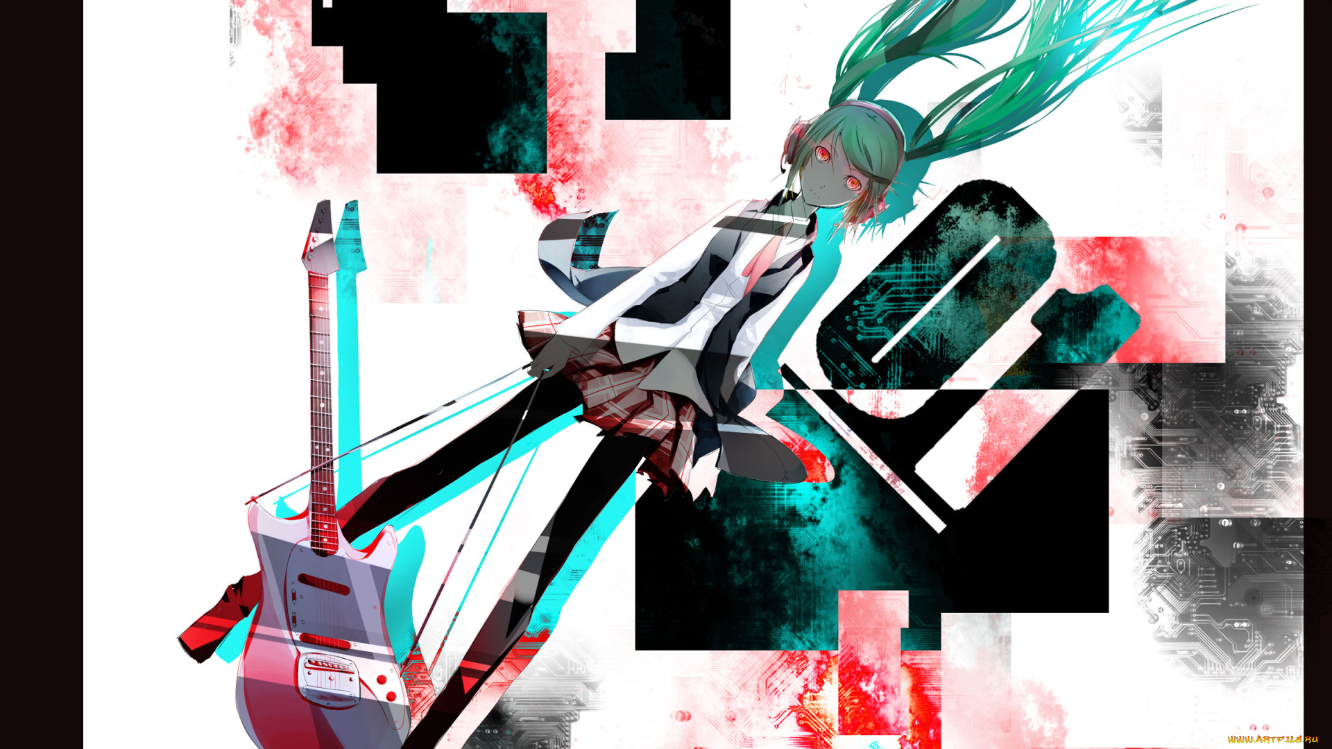 hatsune, miku, аниме, vocaloid