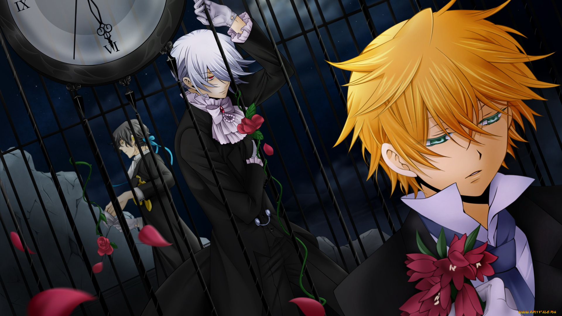 pandora, hearts, аниме, oz, vessalius, gilbert, nightray, xerxes, break