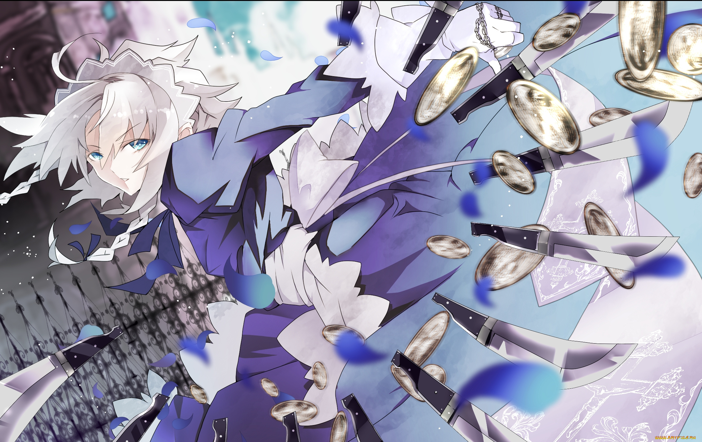 izayoi, sakuya, аниме, touhou