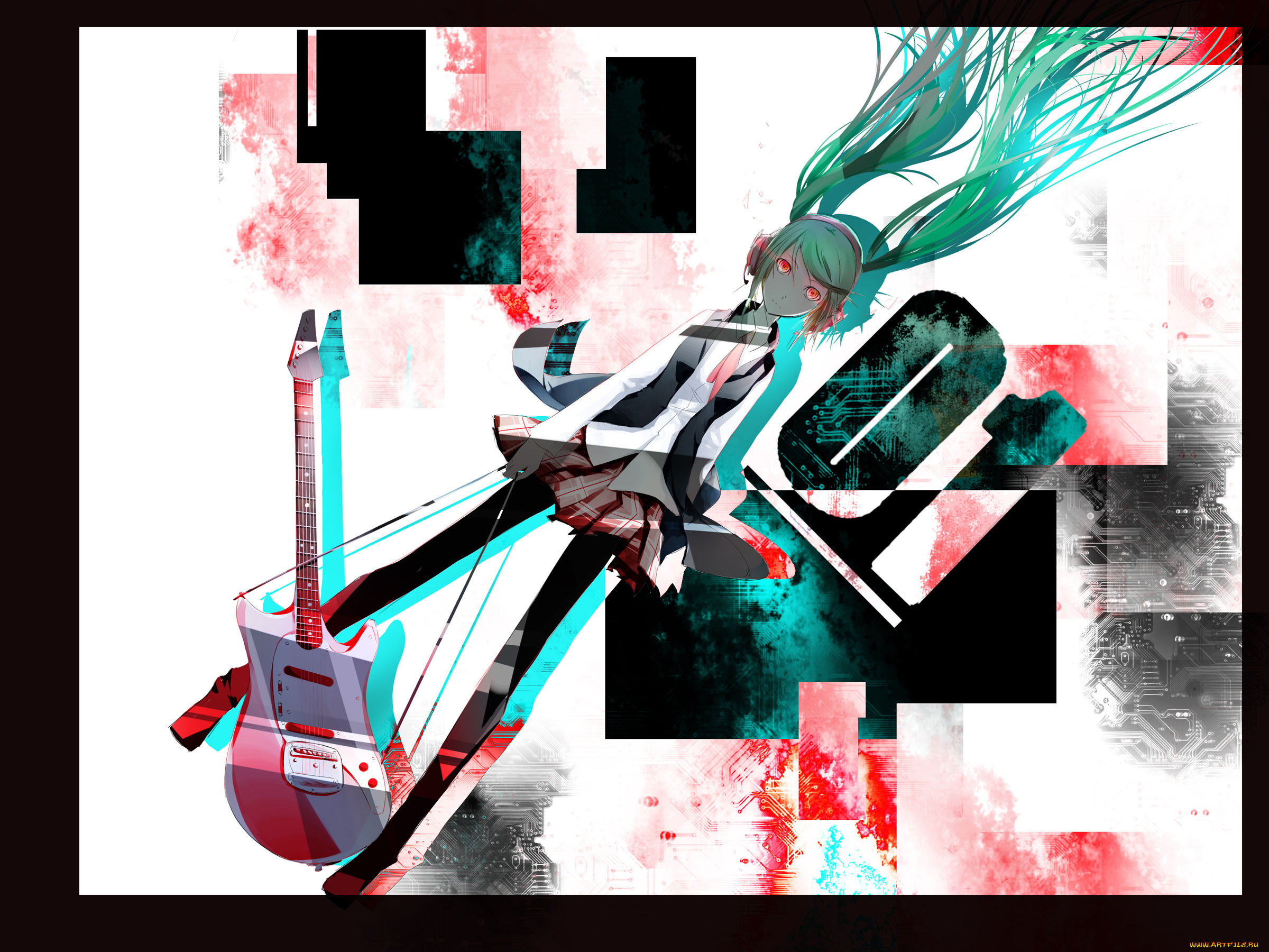 hatsune, miku, аниме, vocaloid