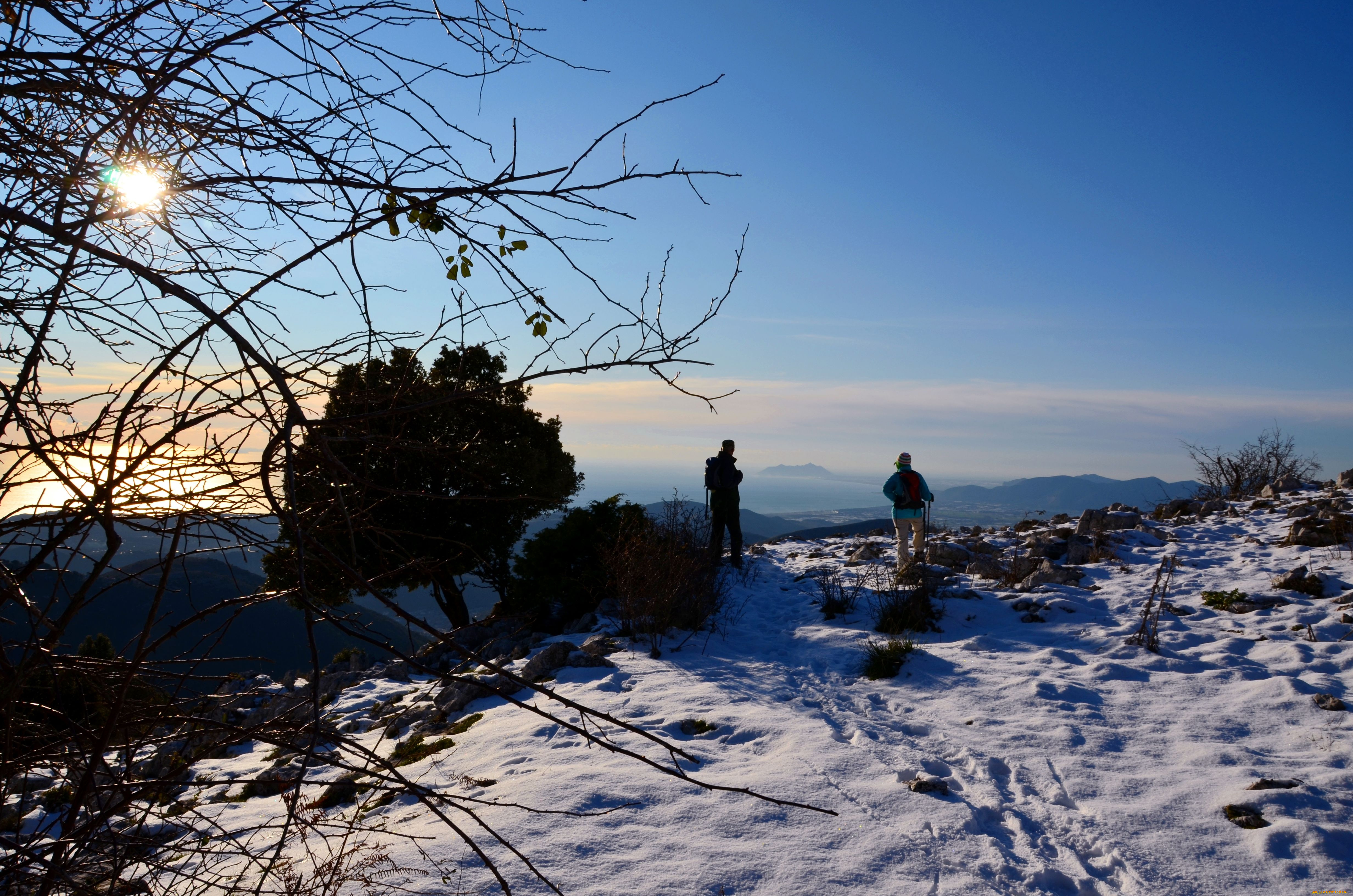 природа, зима, италия