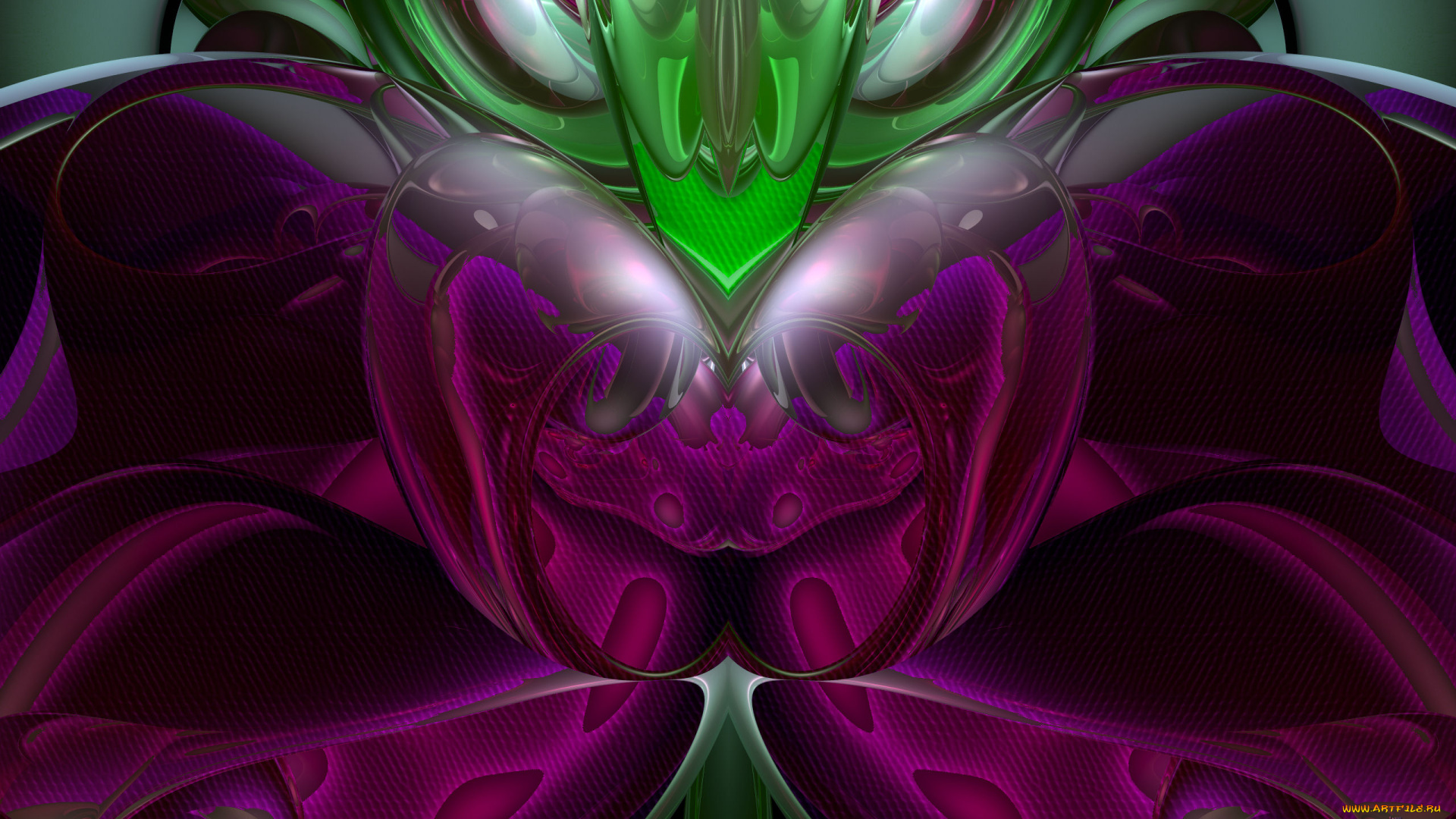 3д, графика, fractal, фракталы, узор, цвет, фон