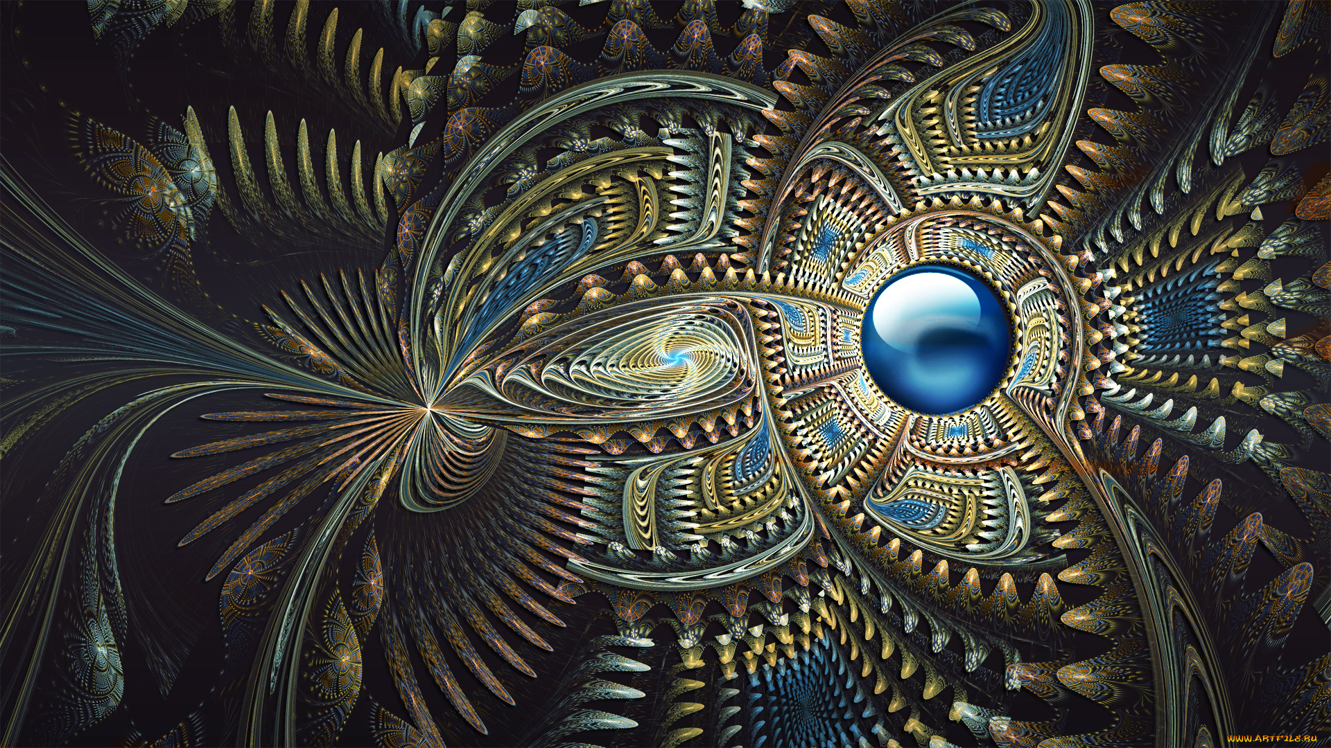 3д, графика, fractal, фракталы, узор, цвета, фон